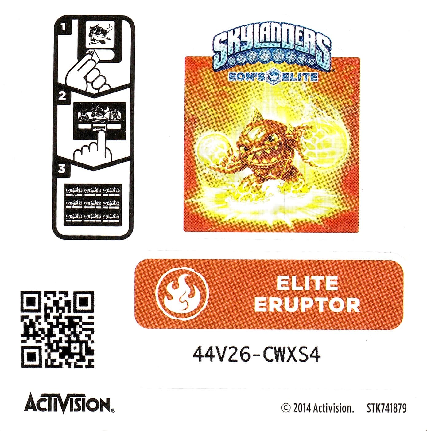 Skylanders Eons Elite Eruptor Aufkleber