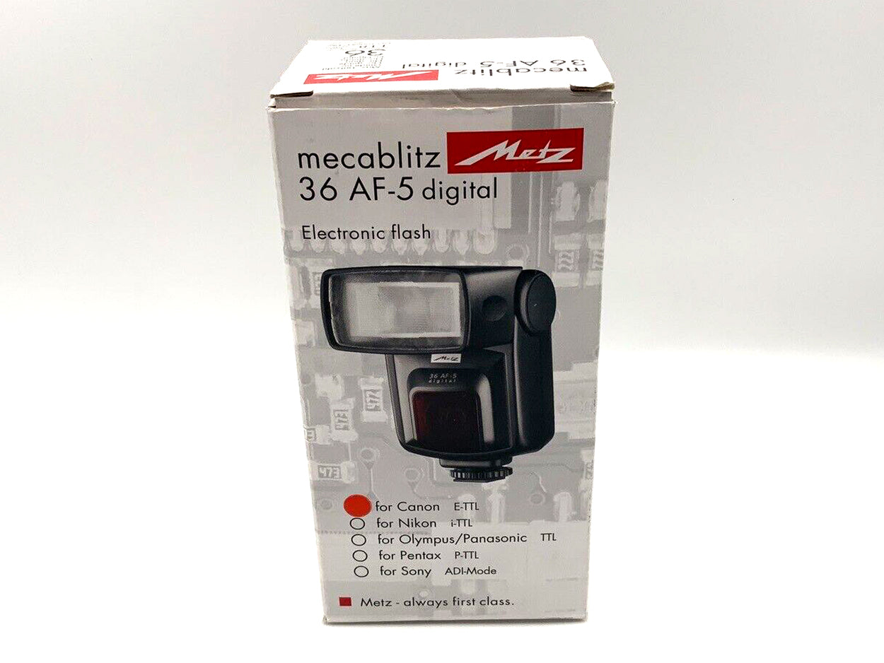 METZ MECABLITZ 36 AF-5 DIGITAL FOR CANON E-TTL flash unit attachable flash