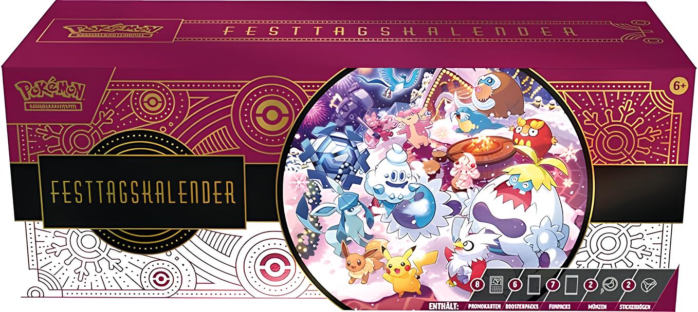 Pokémon Karmesin & Purpur Adventskalender 2025 Festtagskalender (deutsch)