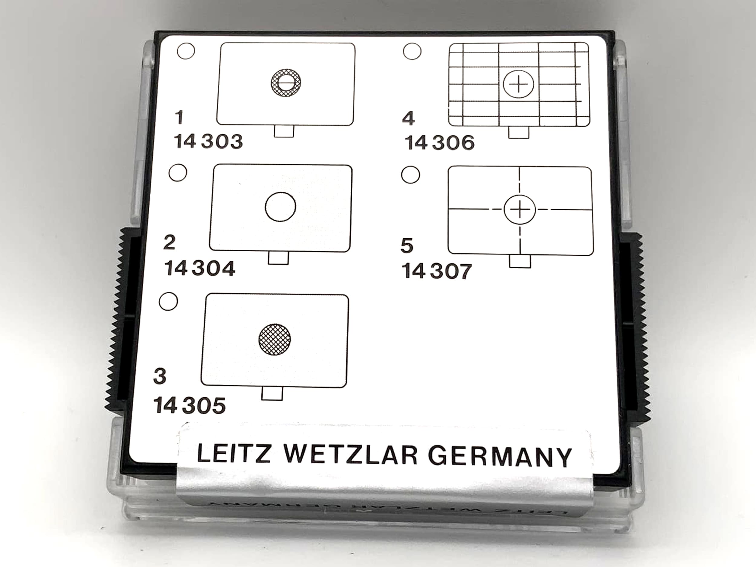 Leica Einstellscheibe 14306 Nr4 für Leica R4-7 Vollmattscheibe Gitterteilung