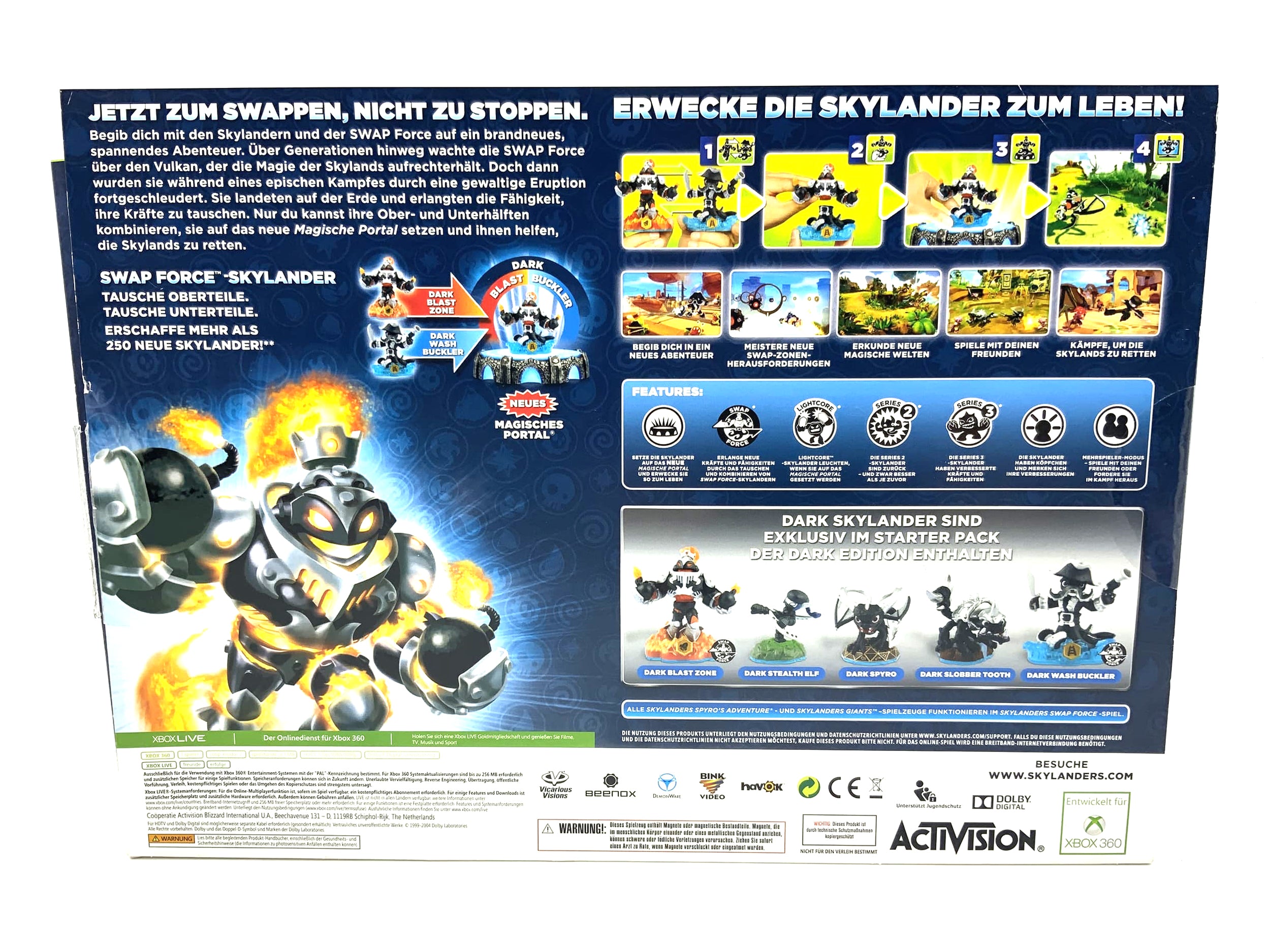 Skylanders Swap Force Dark Edition Starter Set for Xbox 360 starter pack