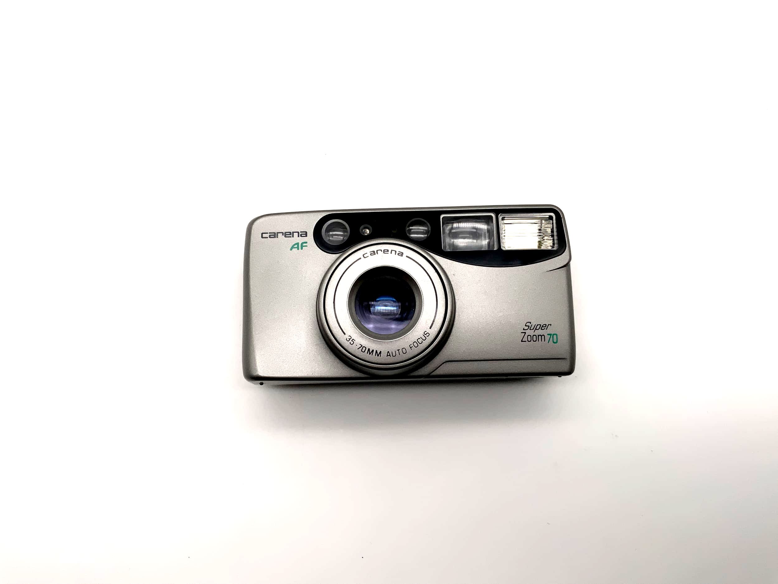 Carena AF Super Zoom 70 Appareil photo analogique Zoom 35-70 mm Objectif Autofocus argent