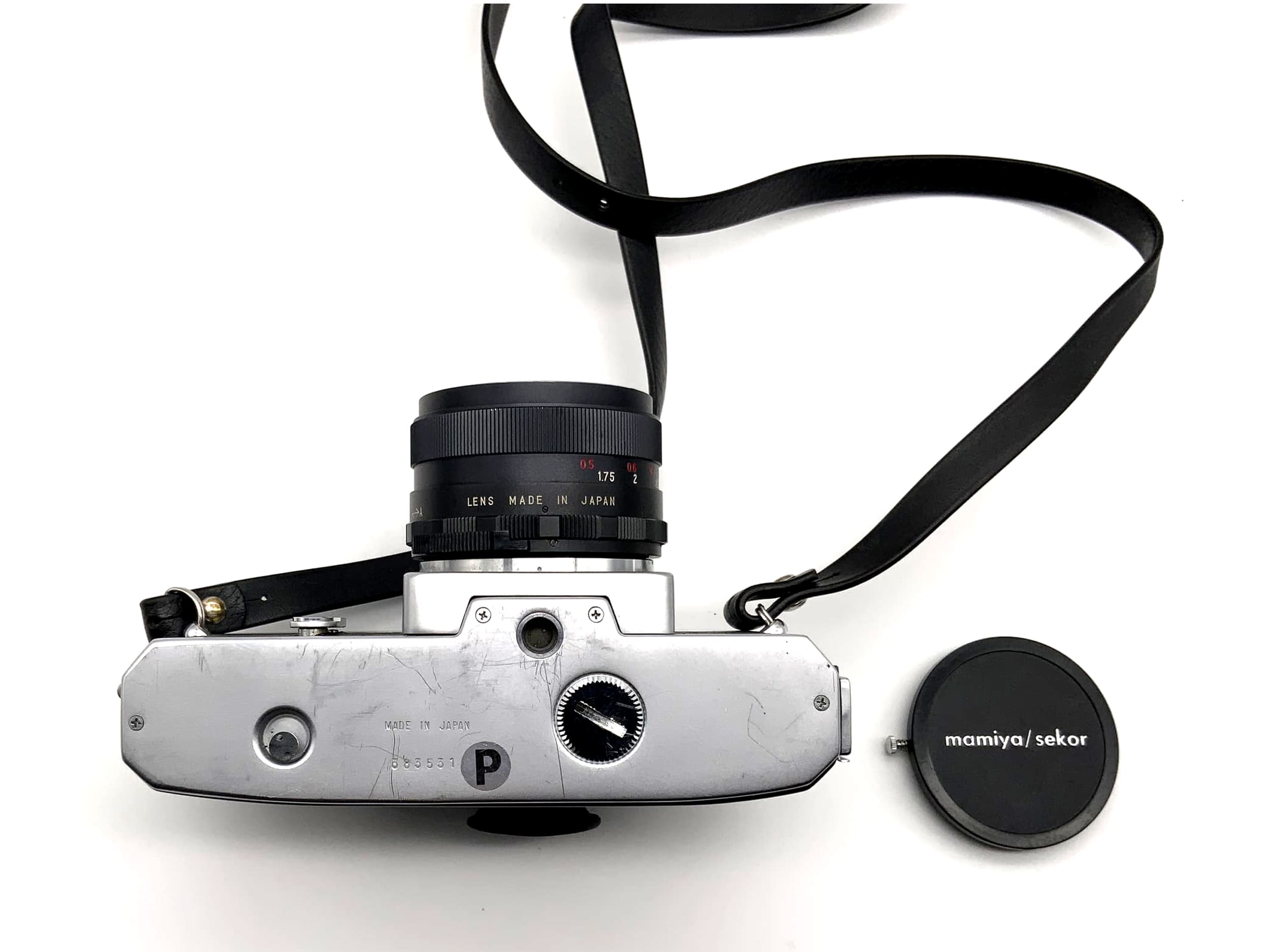 Appareil photo reflex analogique Mamiya Sekor avec objectif Mamiya Sekor 1:2,8 50 mm