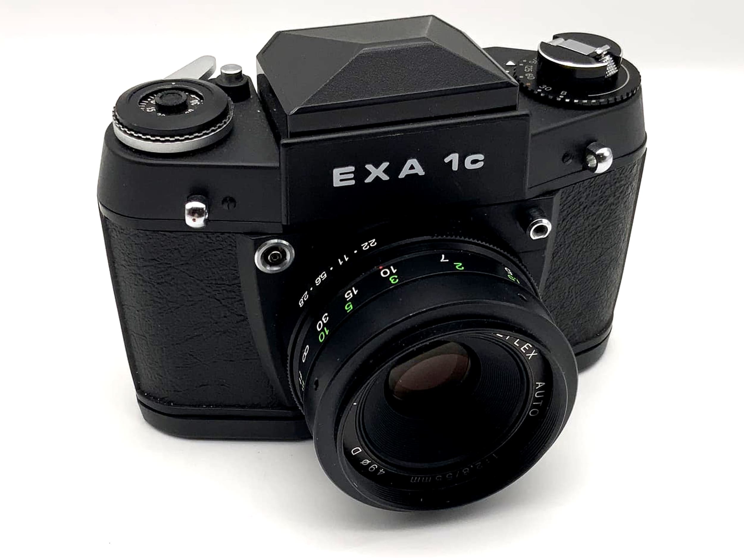 Exakta EXA 1c avec appareil photo reflex Porst Color Reflex 2.8 55 mm analogique 35 mm