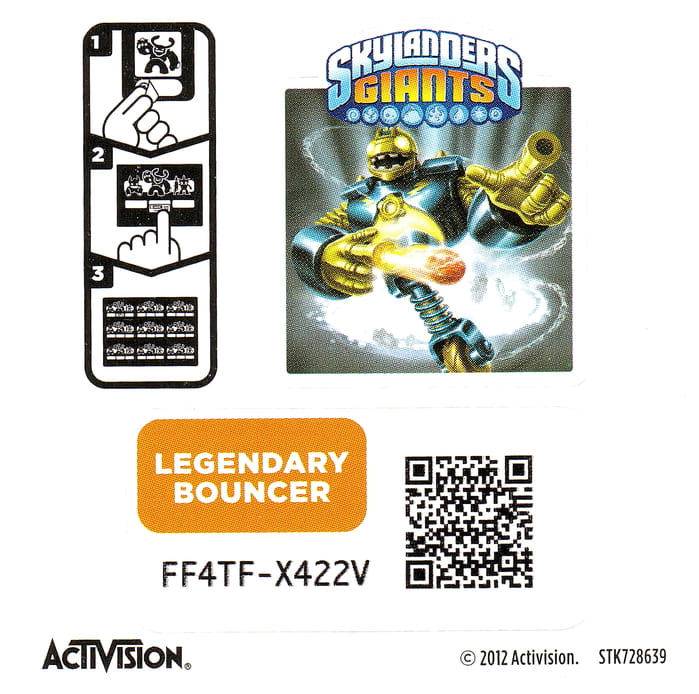 Skylanders Giants Legendary Bouncer Aufkleber