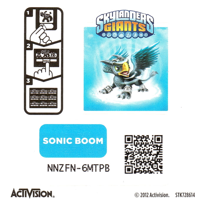 Skylanders Giants Sonic Boom Aufkleber