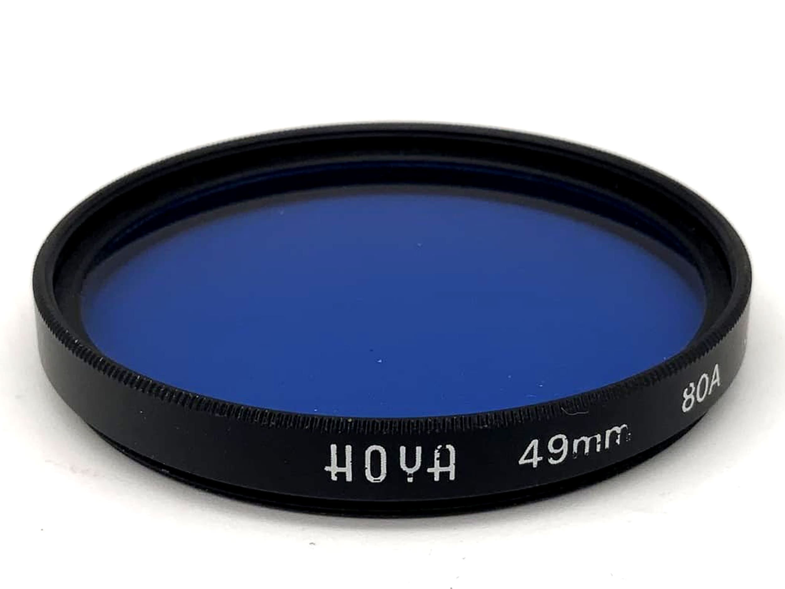 Filtre couleur Hoya 80A, filtre circulaire 49 mm, filetage M49