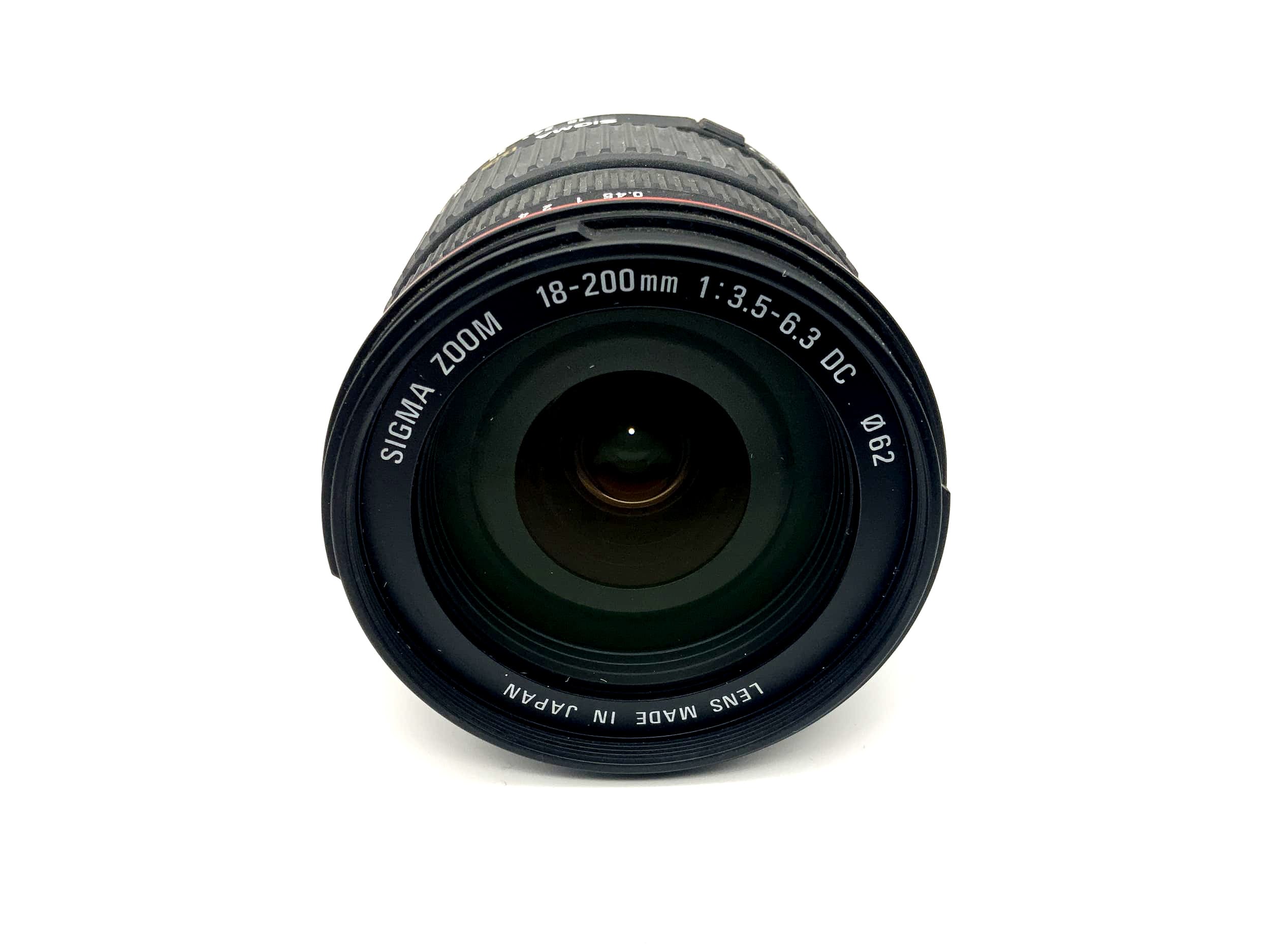 Objectif Sigma 18-200 mm 1:3,5-6,3 D Objectif Sigma Zoom DC (Nikon AF)