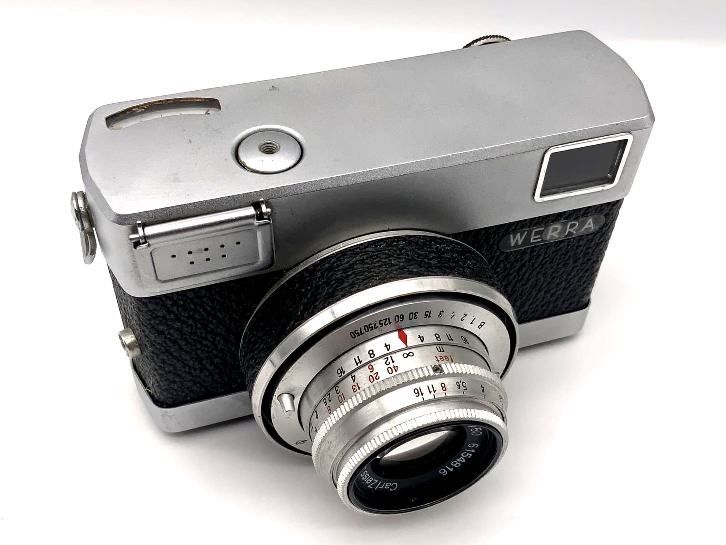 Appareil photo à viseur Carl Zeiss Werra avec Tessar 50 mm 1:2,8 35 mm Prestor RVS