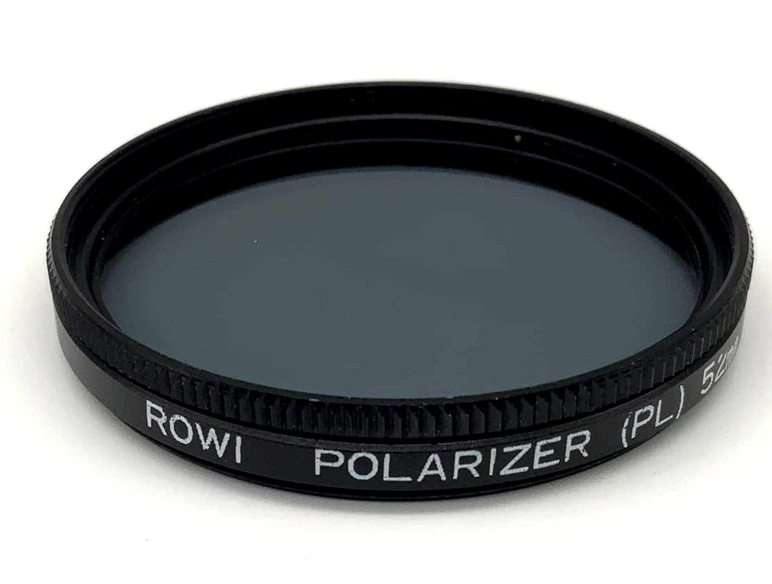 Rowi Polfilter Polarizer (PL) Filter 52mm Circular Filter Thread M52