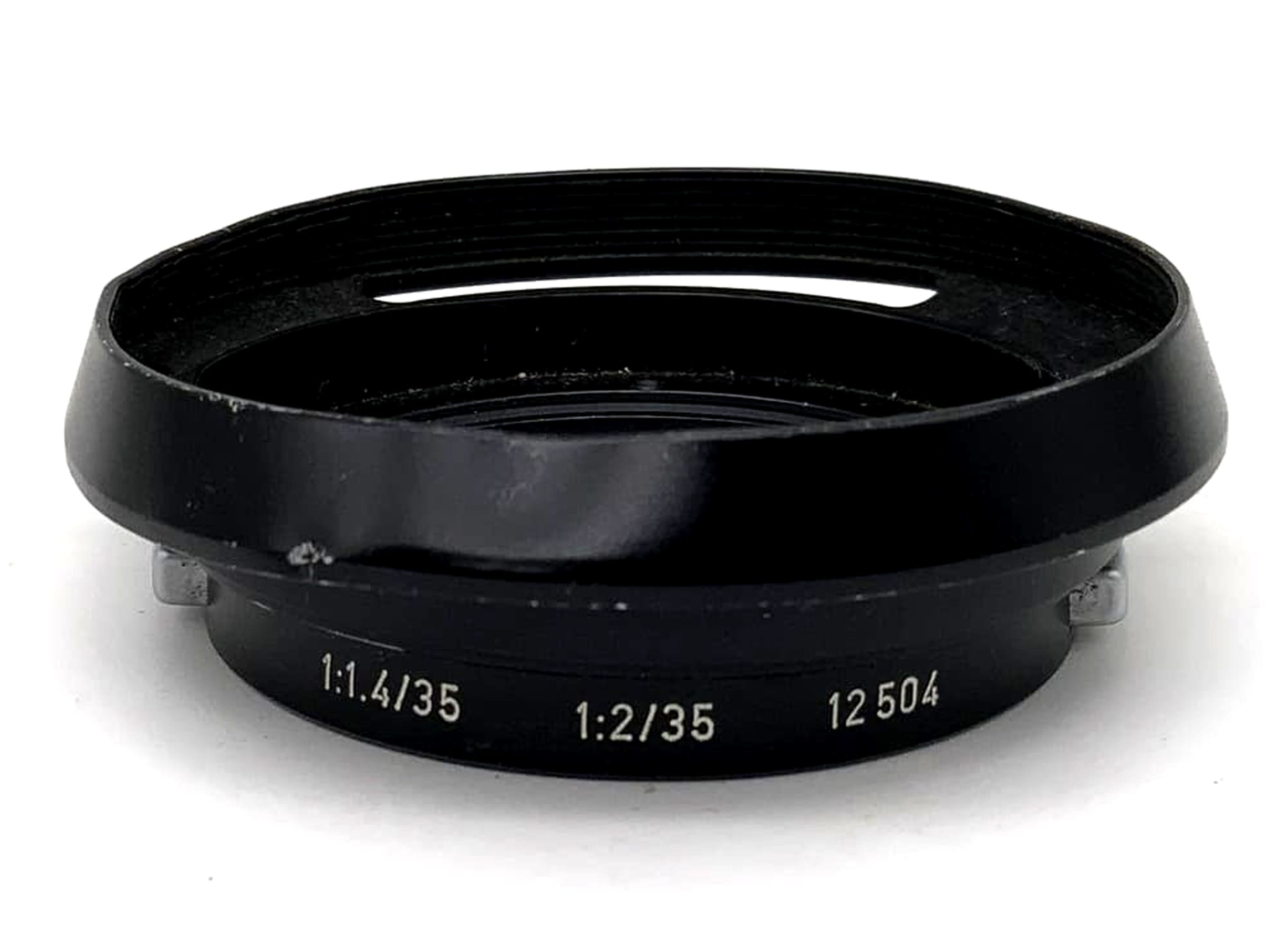Leica 12504 lens hood 1:1.4/35 1:2/35 metal !BENT! Leitz Wetzlar