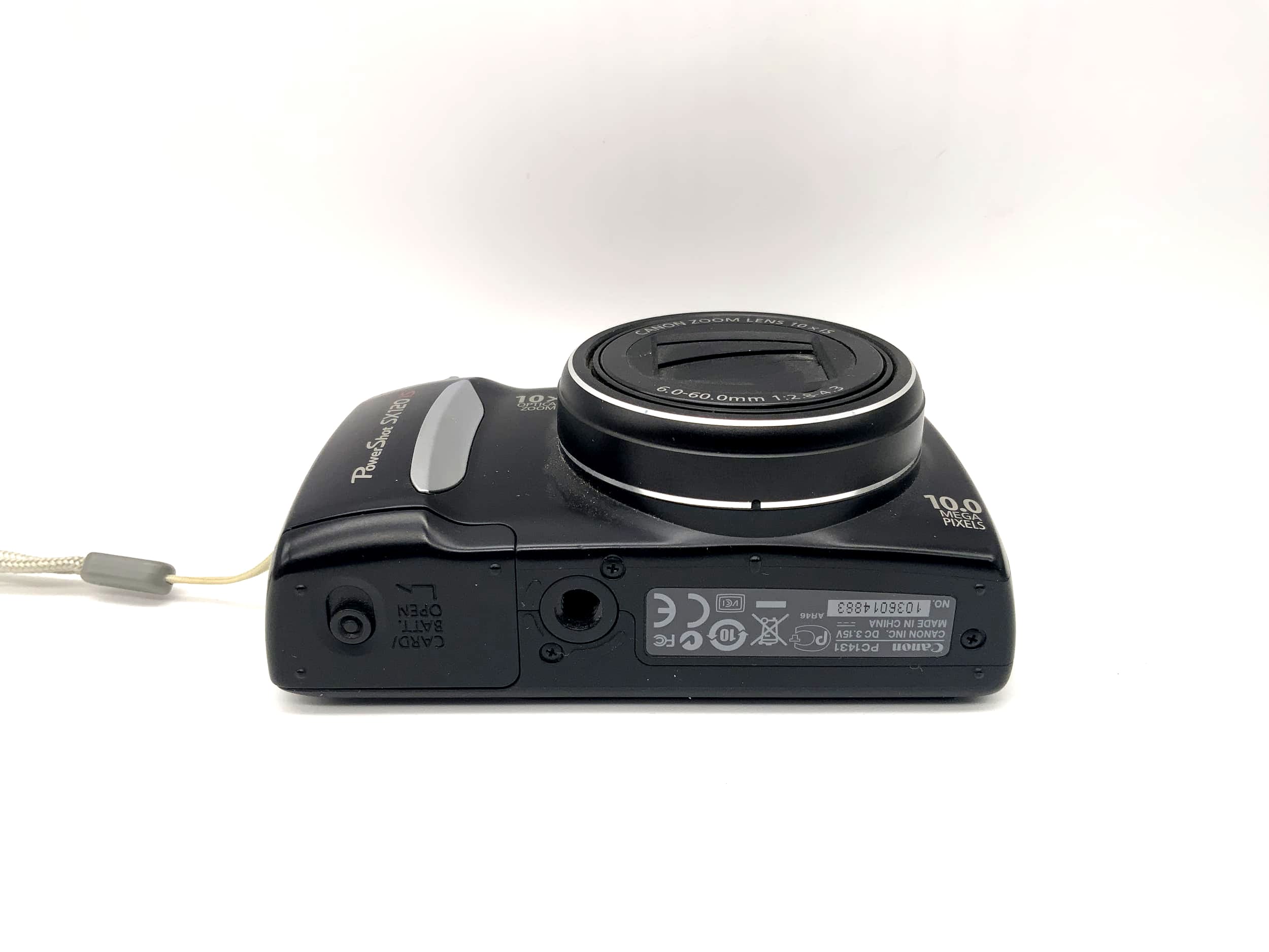 Canon PowerShot SX120 IS 6.0-60.0mm 1:2.8-4.3 10x Optical Zoom