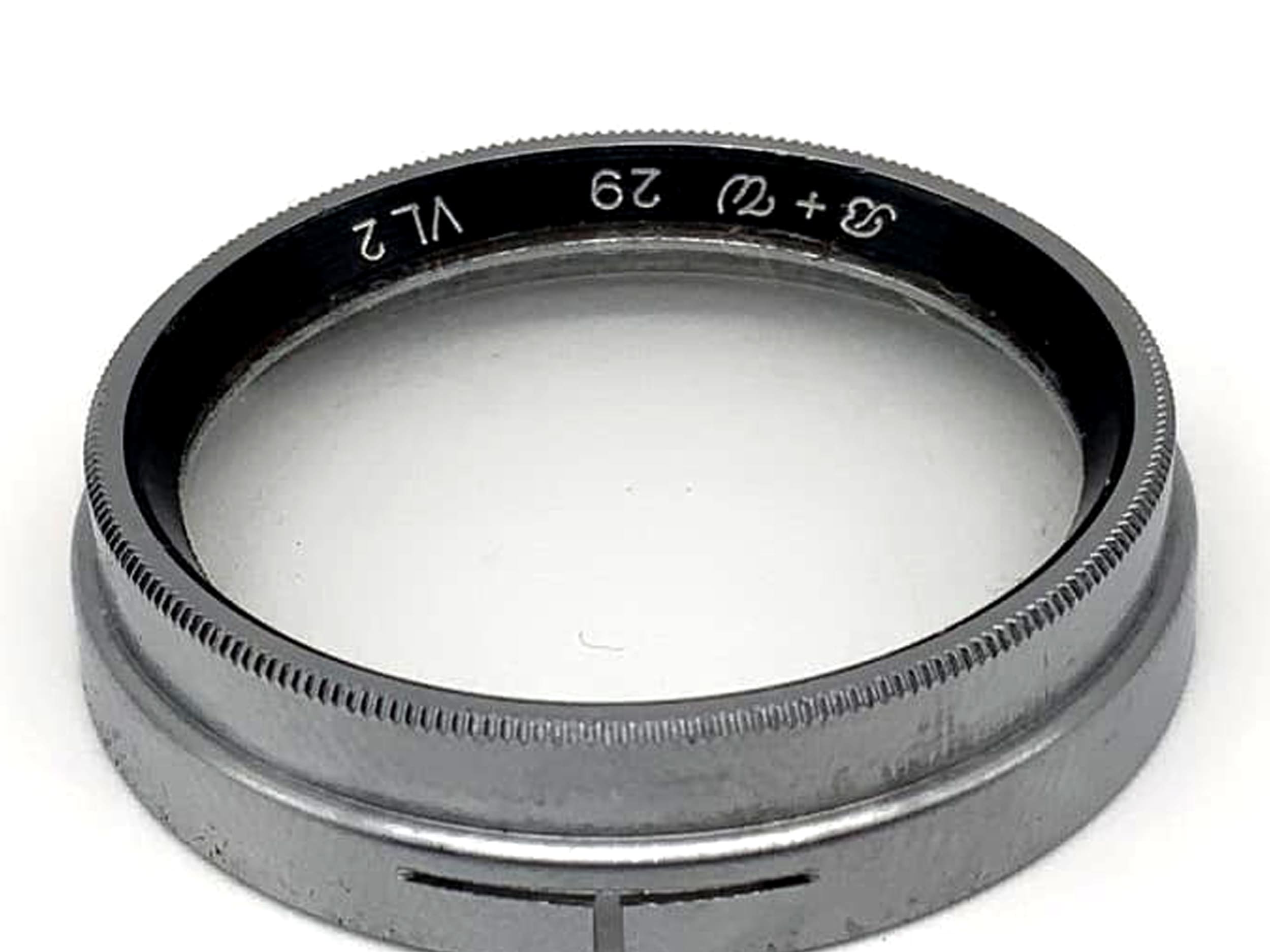 Objectif macro gros plan B+W 29 mm VL2 avec filtre enfichable