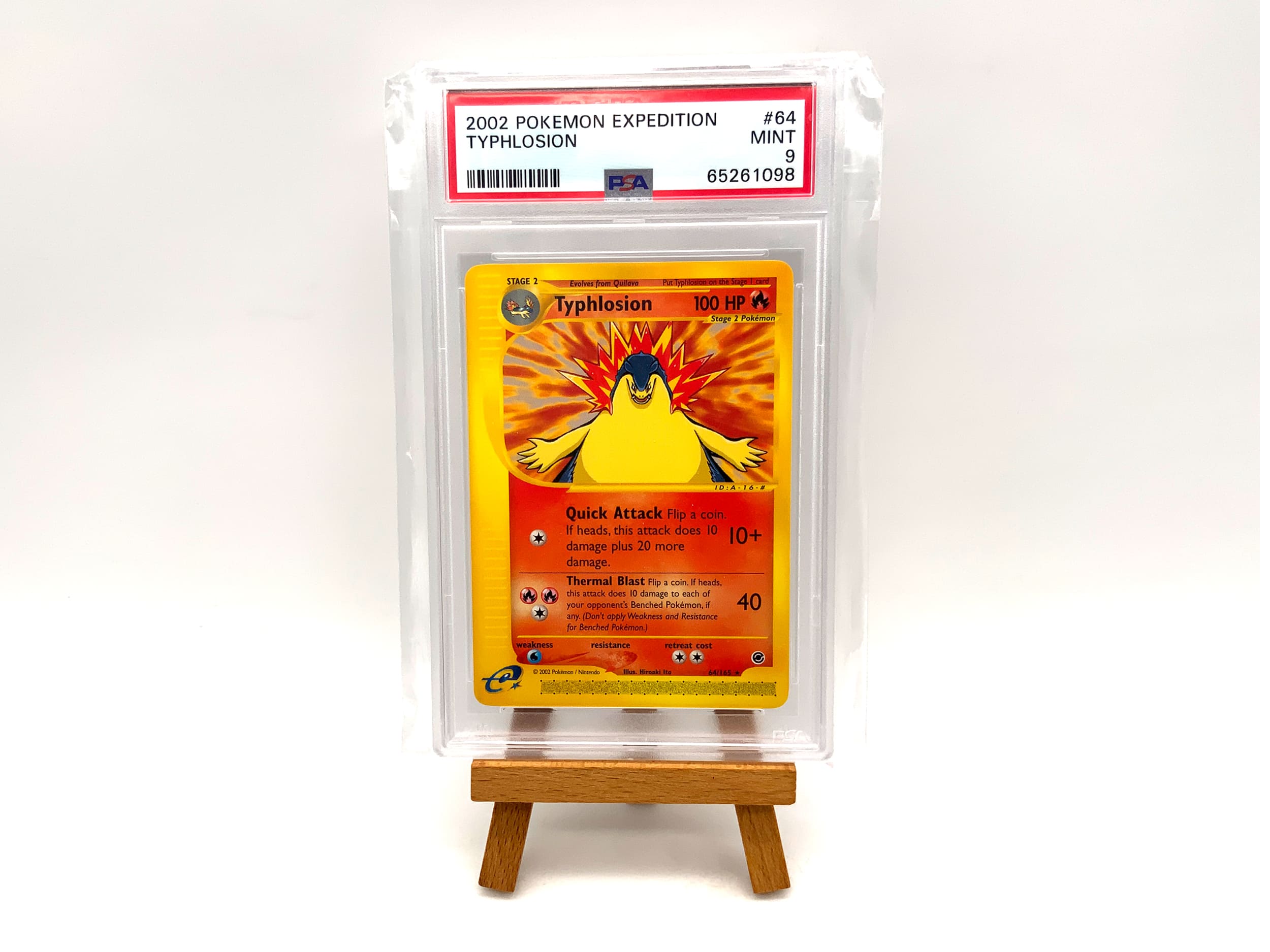 Pokémon Typhlosion #64 PSA9 Mint 2002 Expedition (englisch)