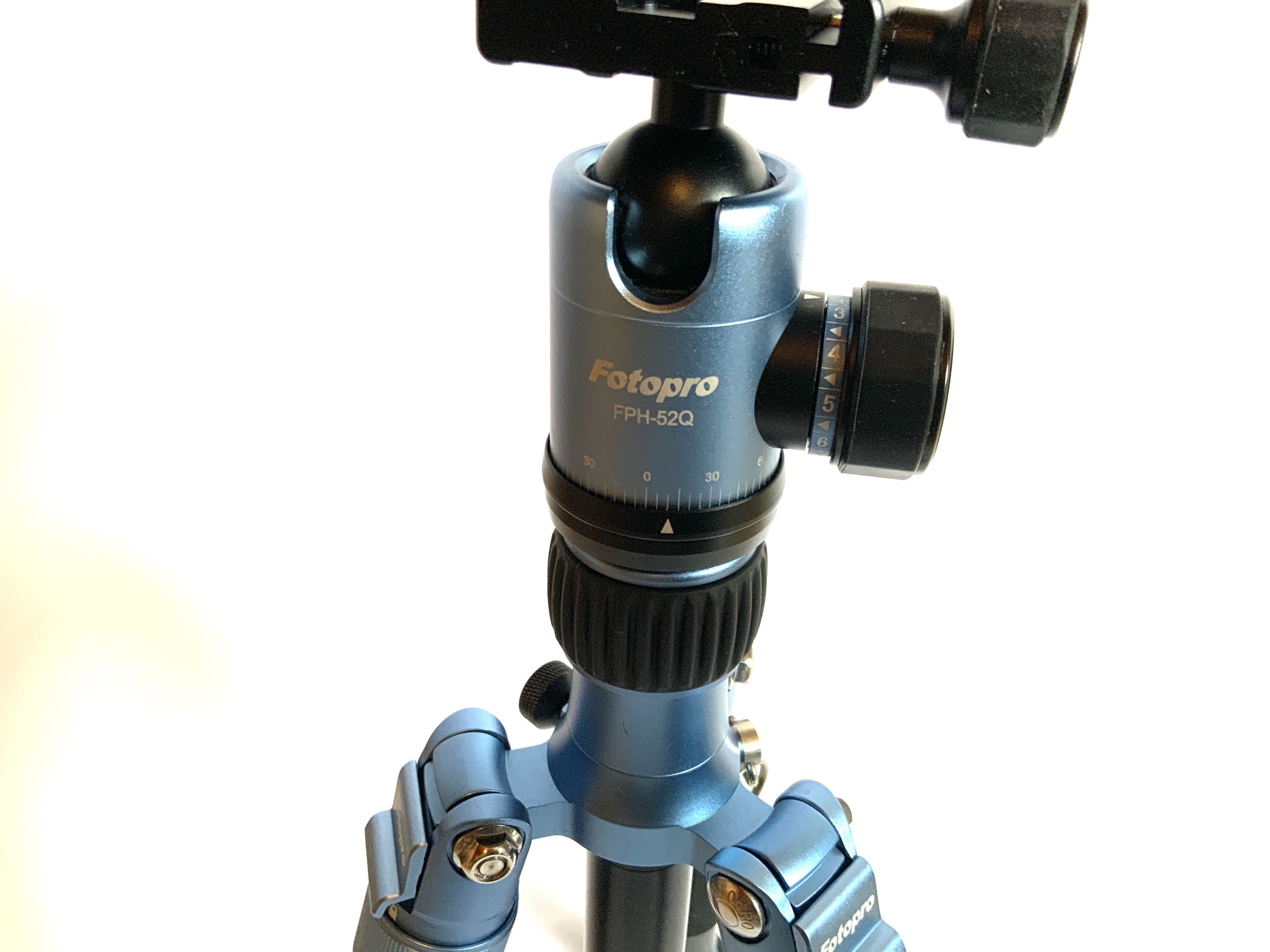 Fotopro C-5i tripod black/blue with FPH-52Q tripod head Tripod photo tripod