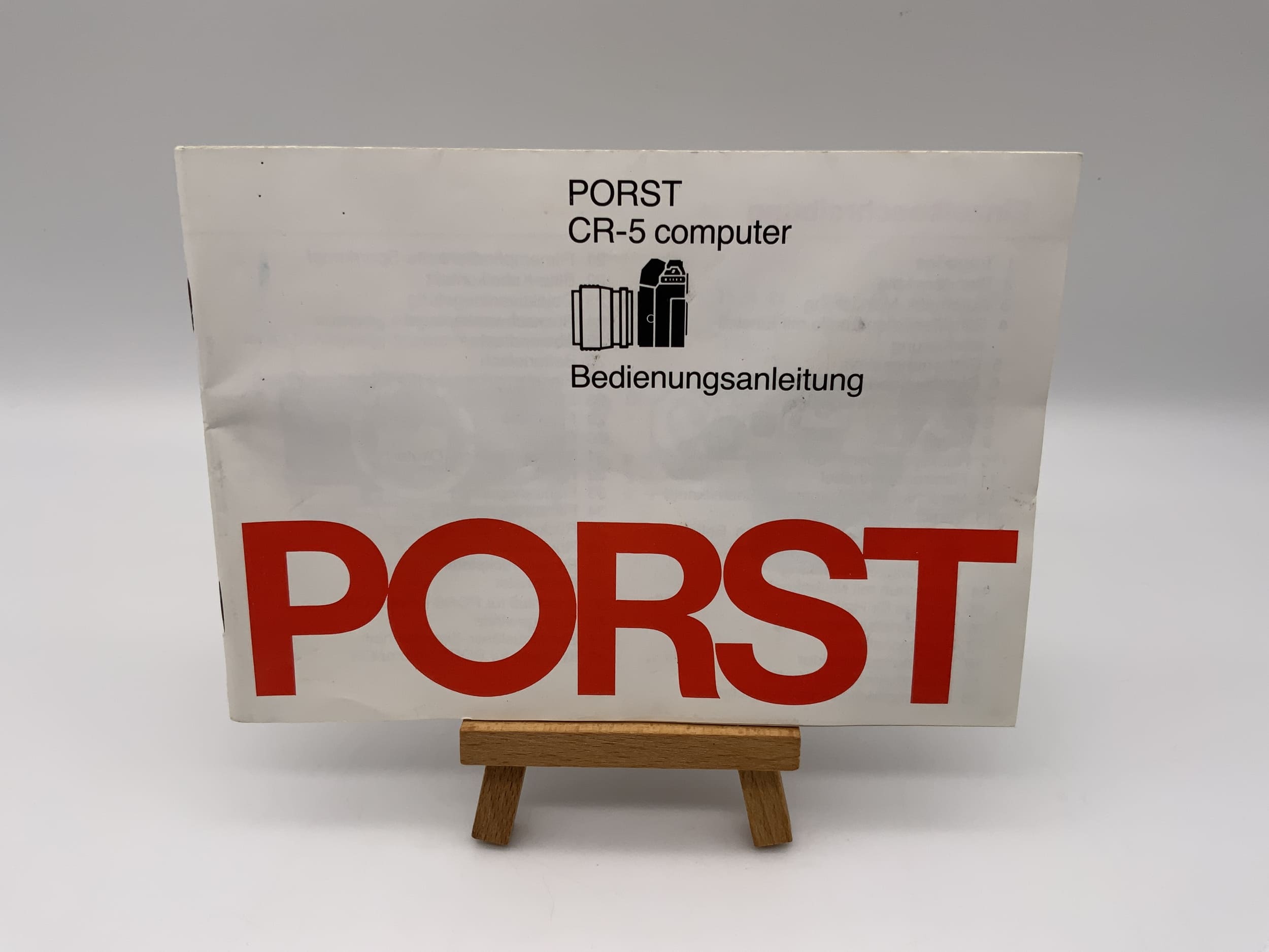 Porst CR-5 computer user manual German user manual