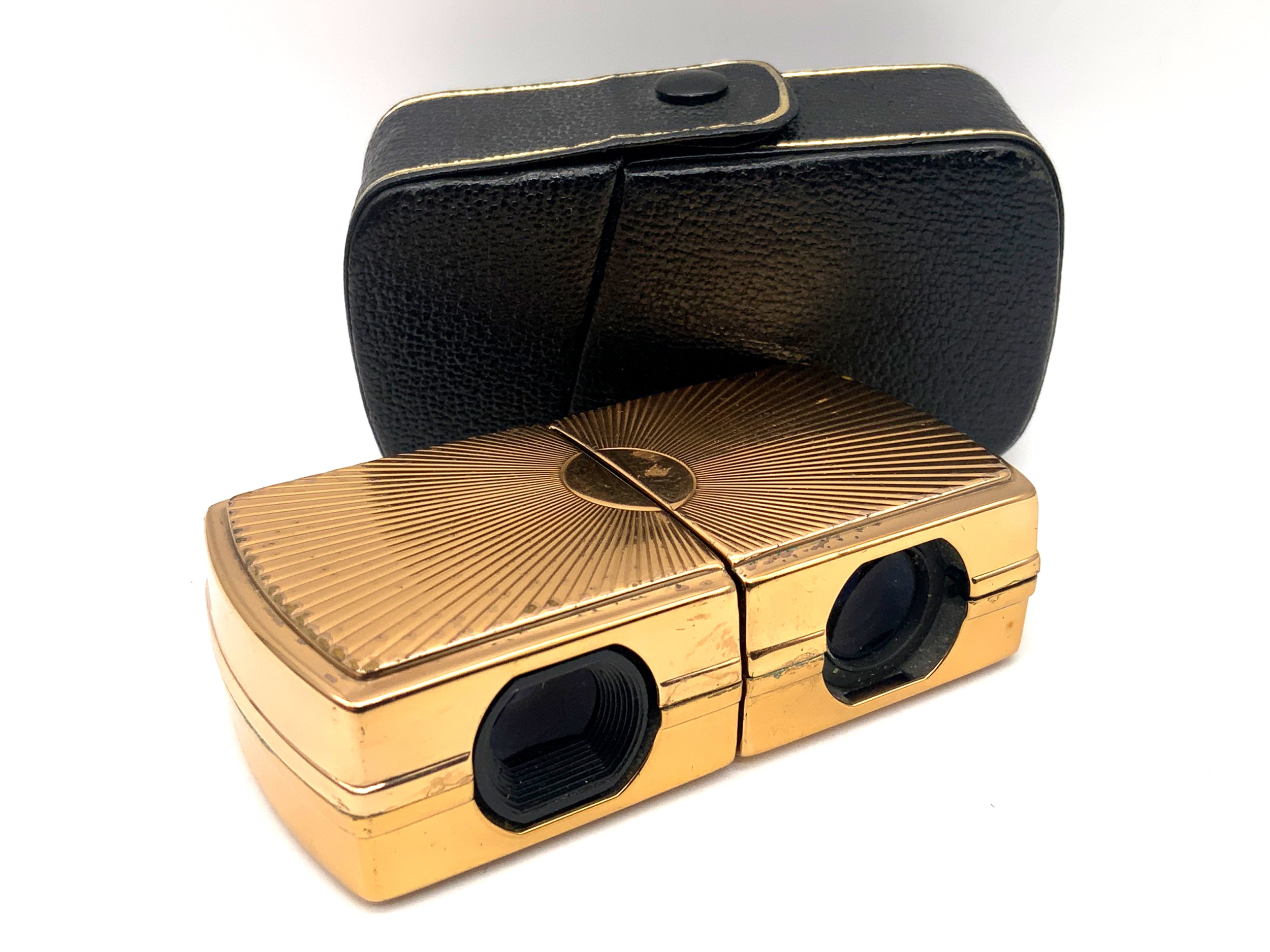 Hensoldz Wetzlar opera glasses 2x binoculars gold-plated binocular prism glass
