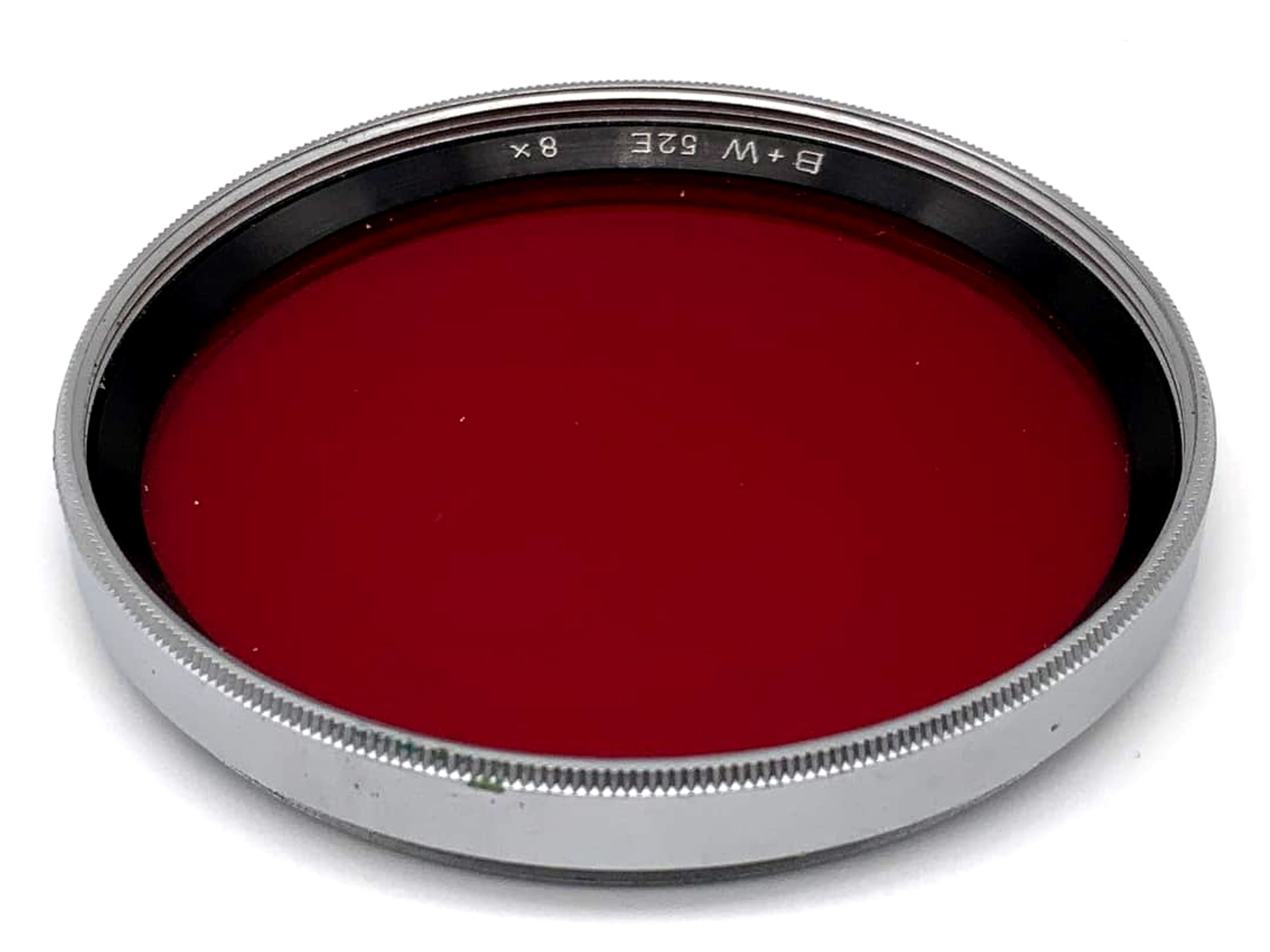 Filtre couleur B+W 52 mm, filtre rouge 52E, filetage de filtre 8x