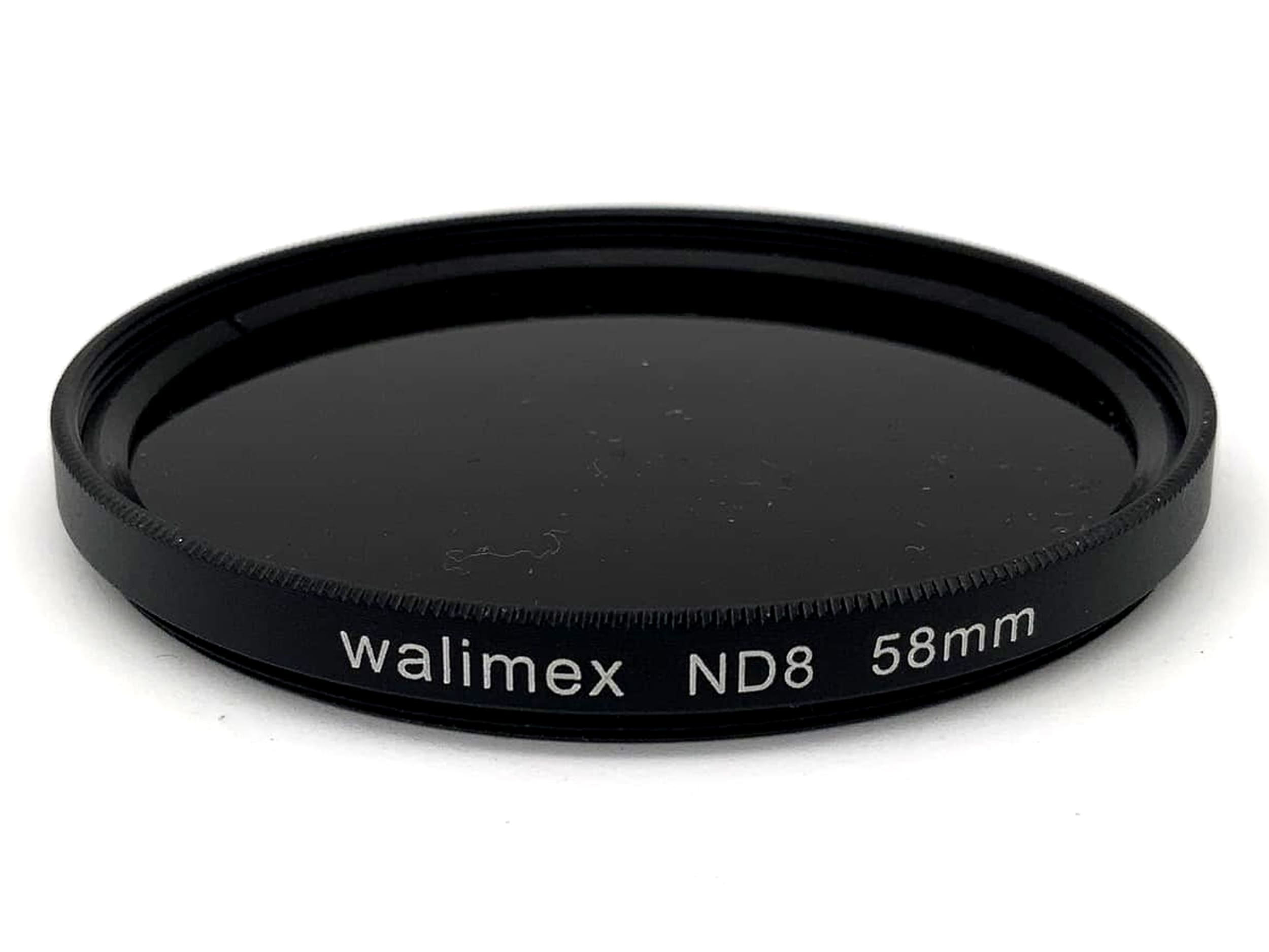 Filtre gris Walimex ND8, filtre circulaire 58 mm, filetage M58