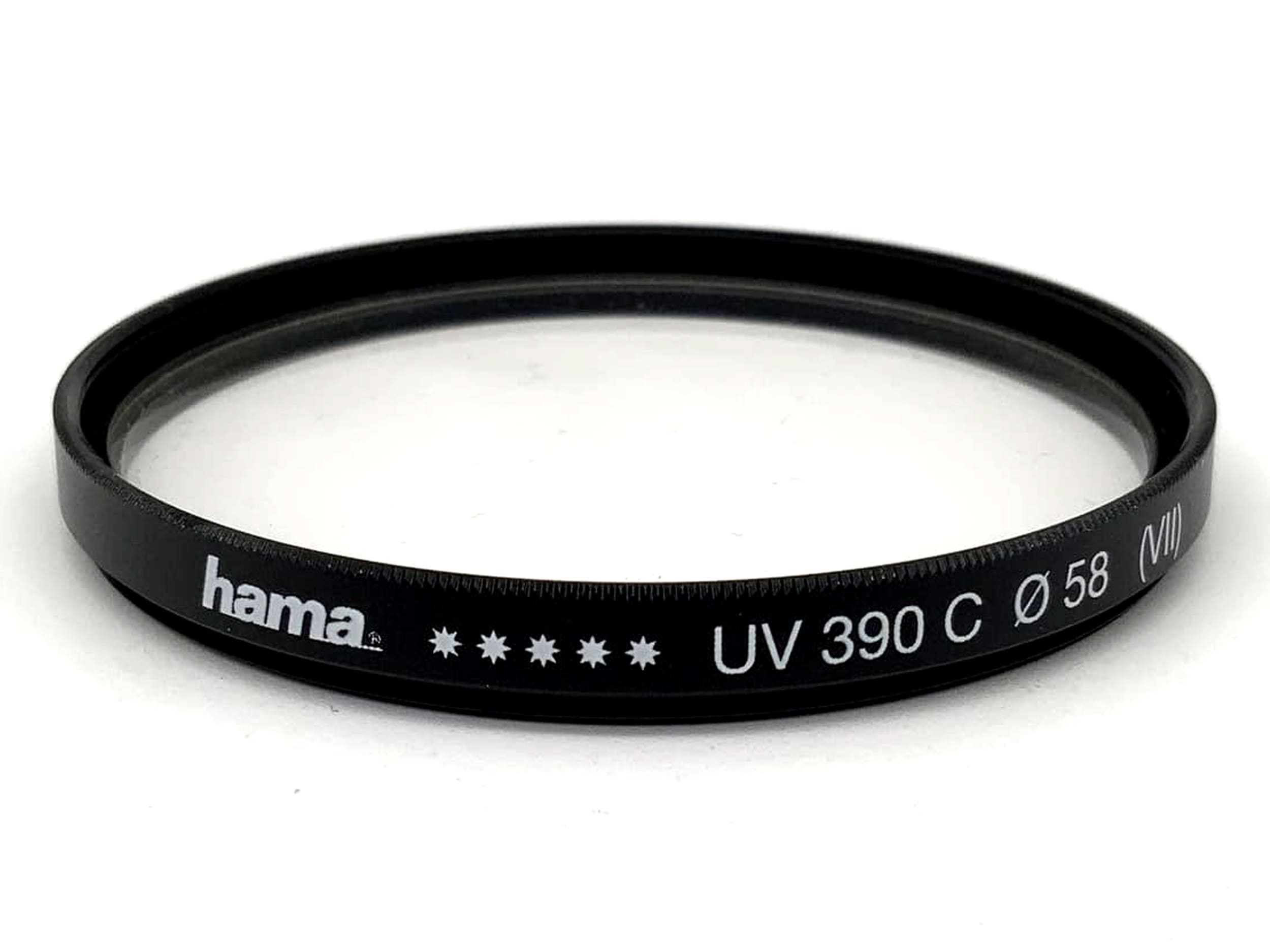 Hama UV-Filter UV 390C (VII) Filter 58mm Kreisförmig Filtergewinde M58