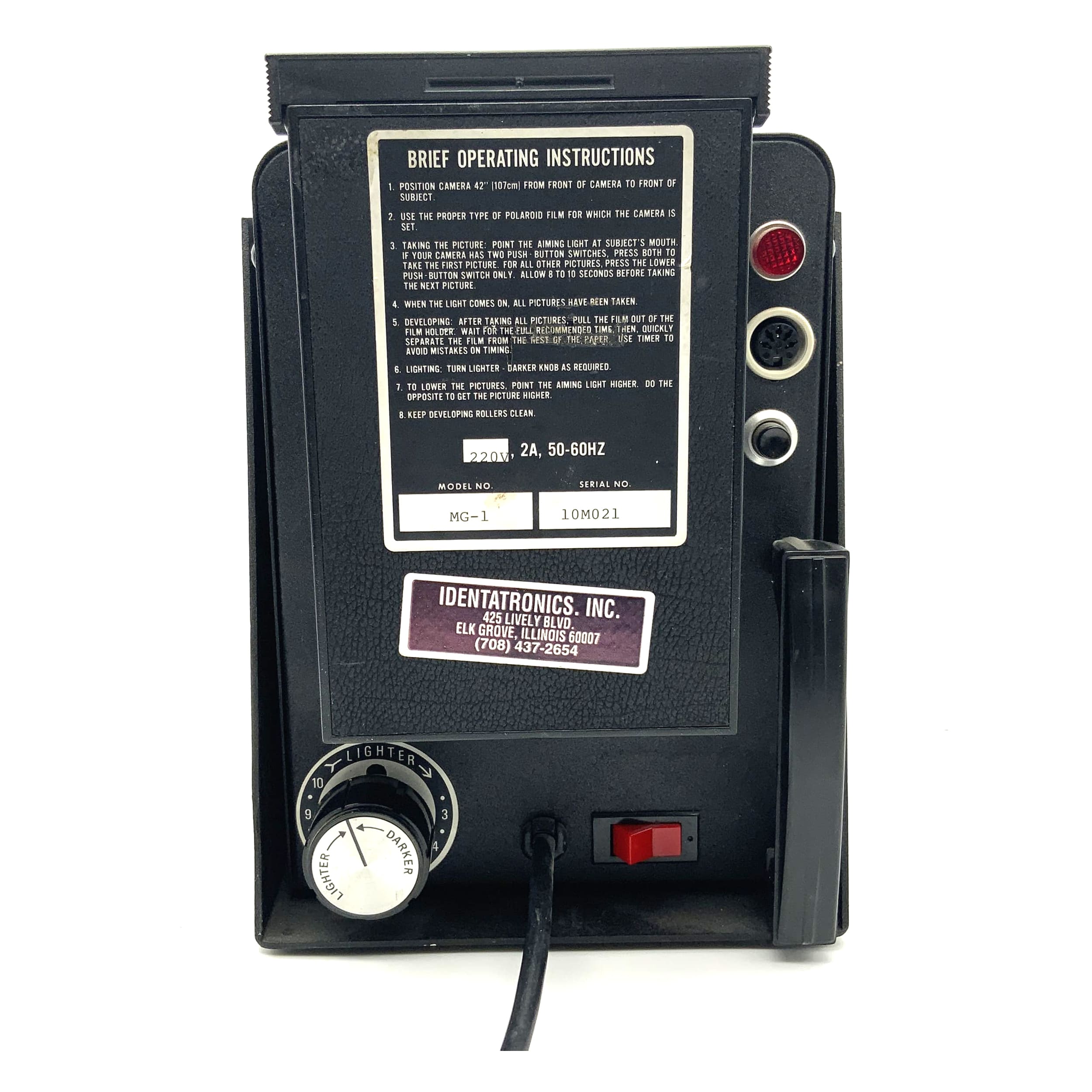 Polaroid Identatronics Sofortbildkamera Passbildkamera Instantkamera Planfilm