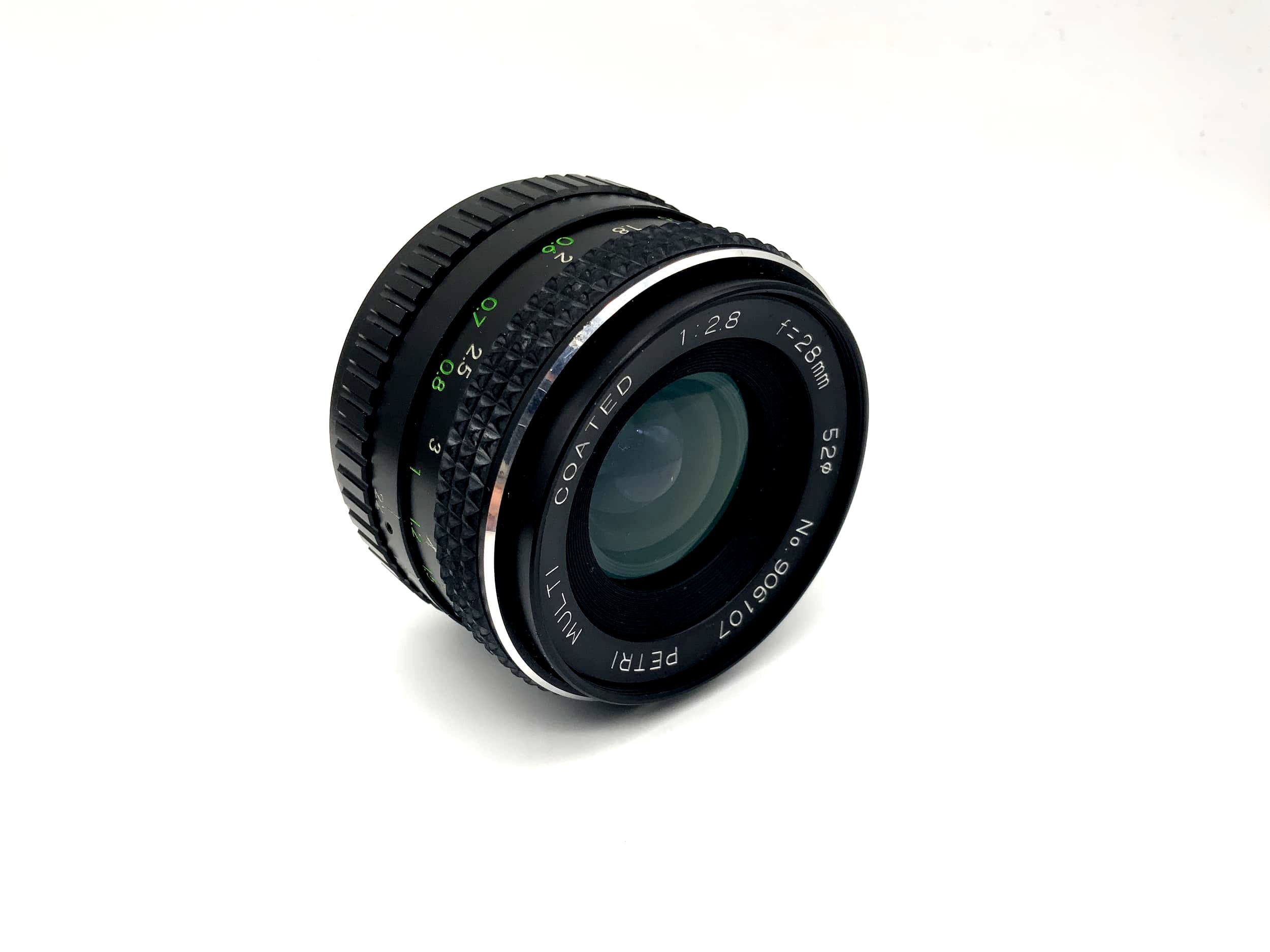 Objectif Petri 28 mm 1:2,8 multicouche pour appareil photo (Pentax K)