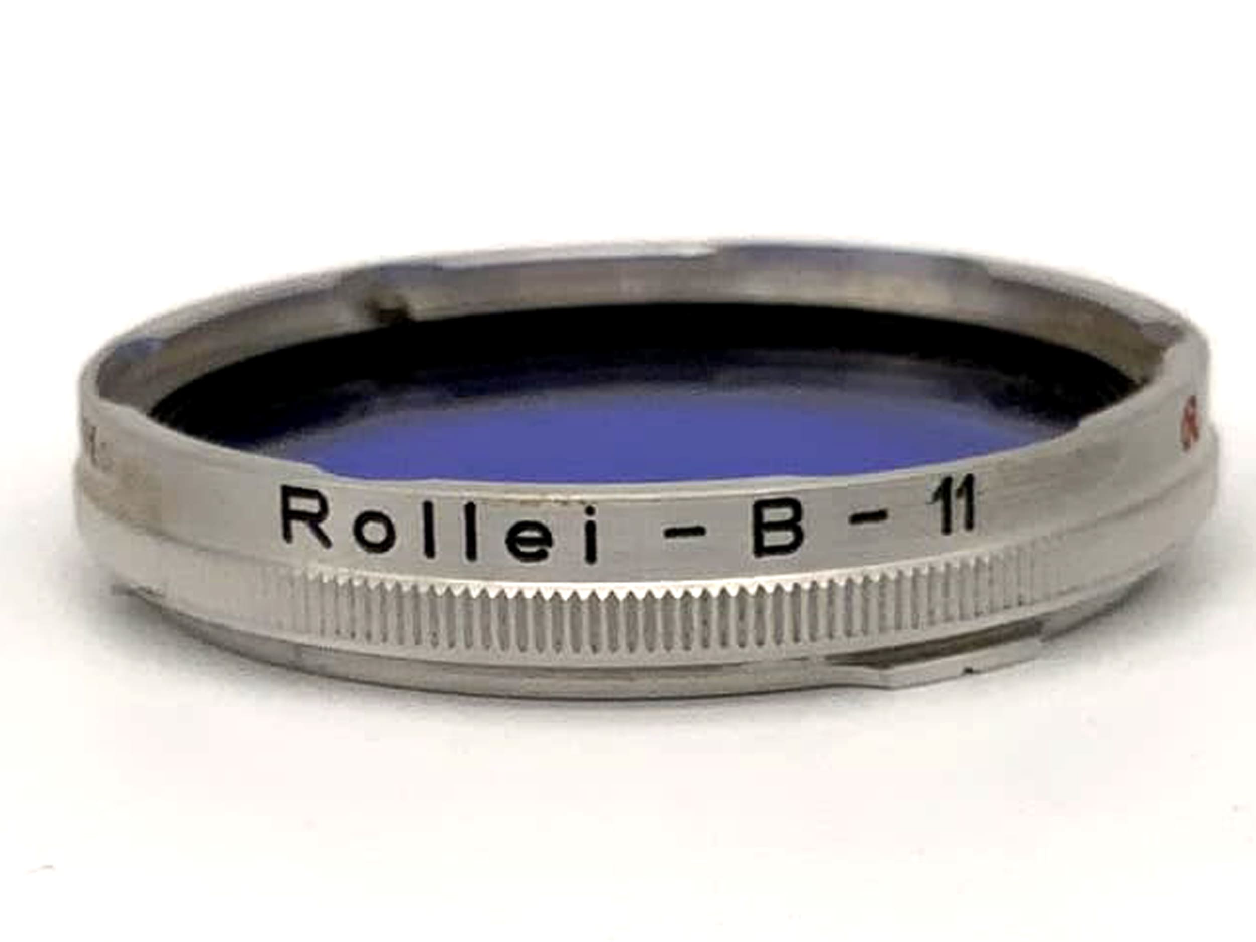 Rollei Farbfilter B11 Blau Blue Rolleiflex f/2,8 Xenotar/Planar (RII) Bay II