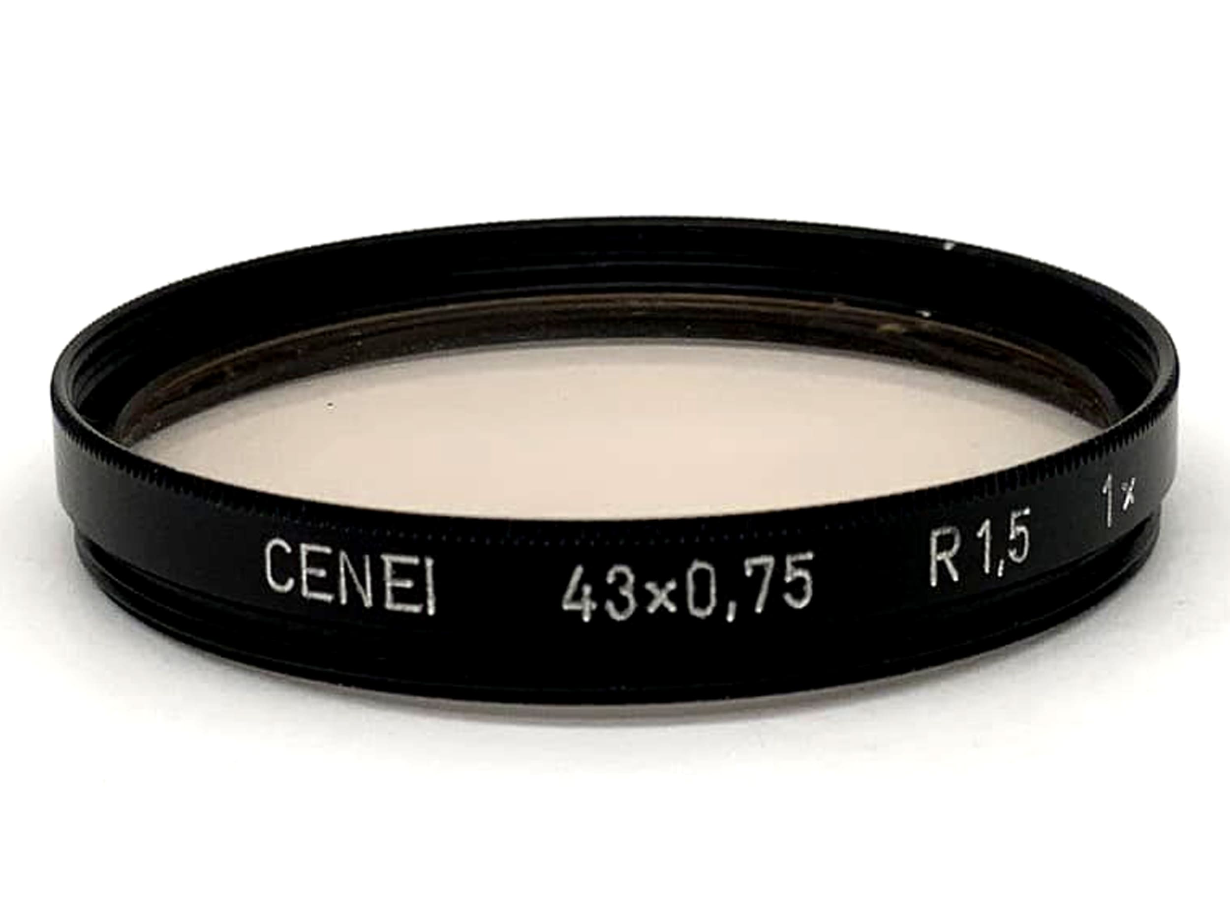 Cenei Korrekturfilter 43x0,75 R1,5 1x Filter 43mm Kreisförmig Filtergewinde M43