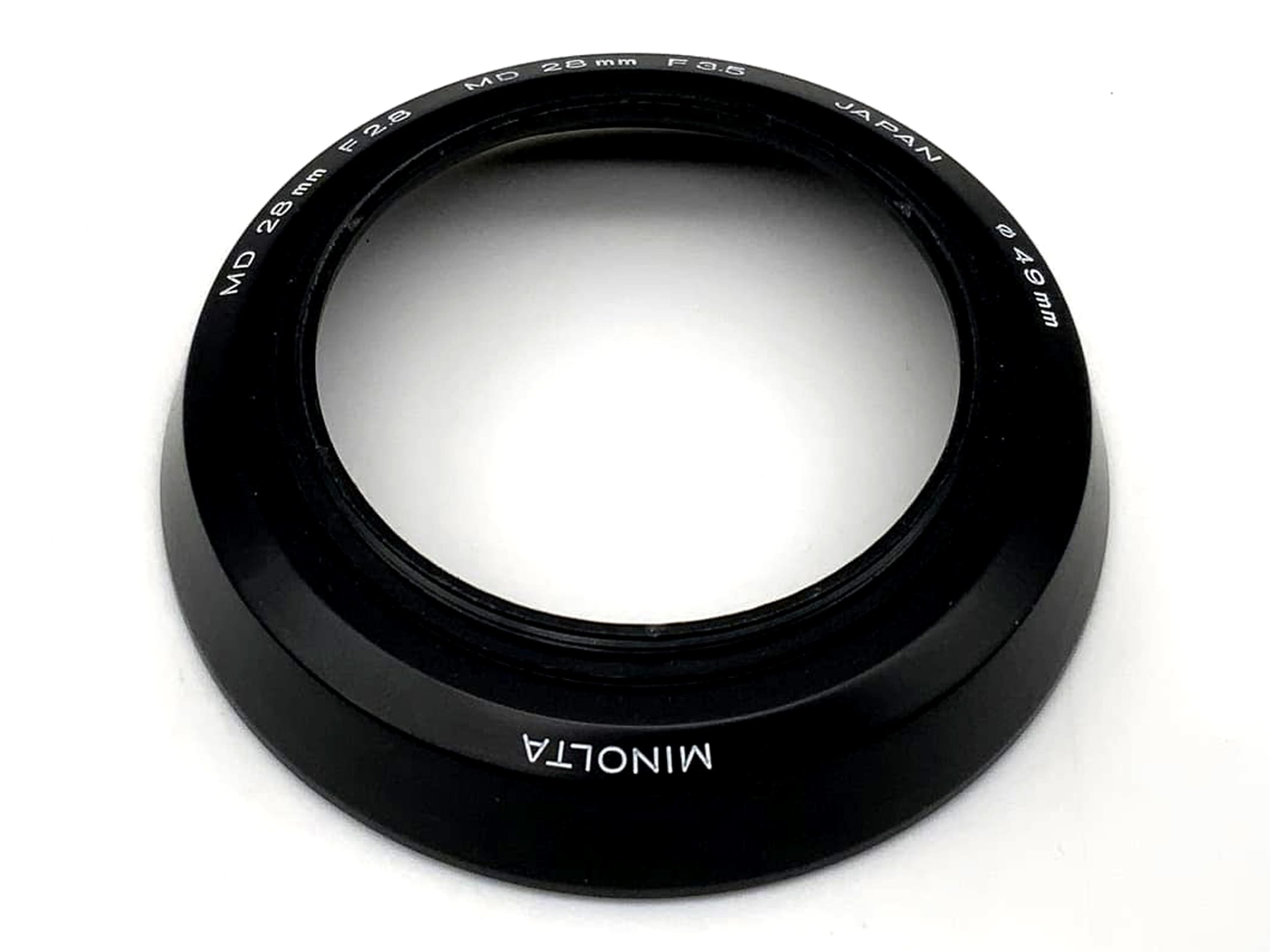 Lens hood Minolta MD 28mm F2.8 F3.5 2.8 3.5 lenshood sun visor