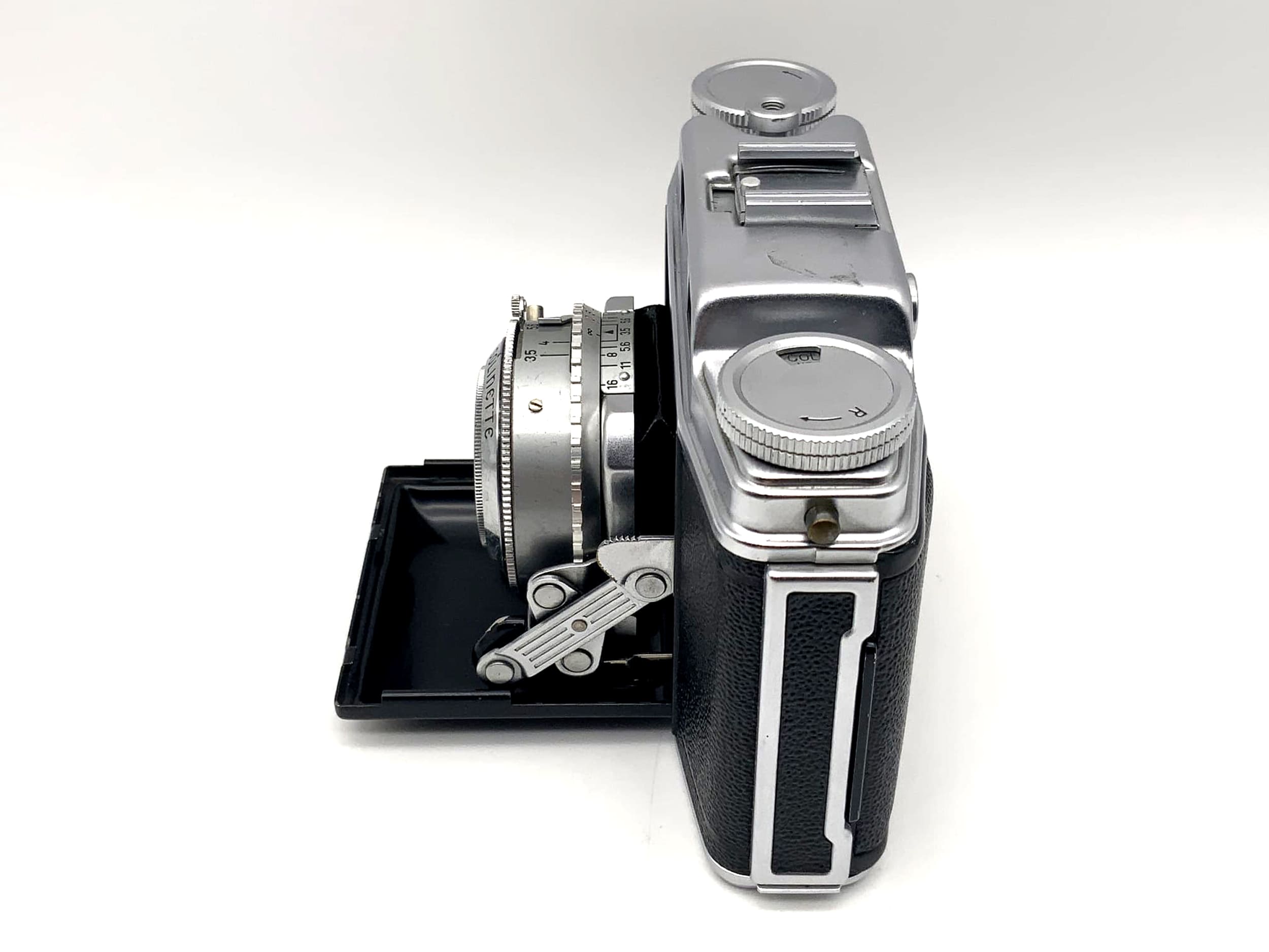 Appareil photo pliable Agfa Super Solinette avec synchro-compur Solinar 1:3,5/50