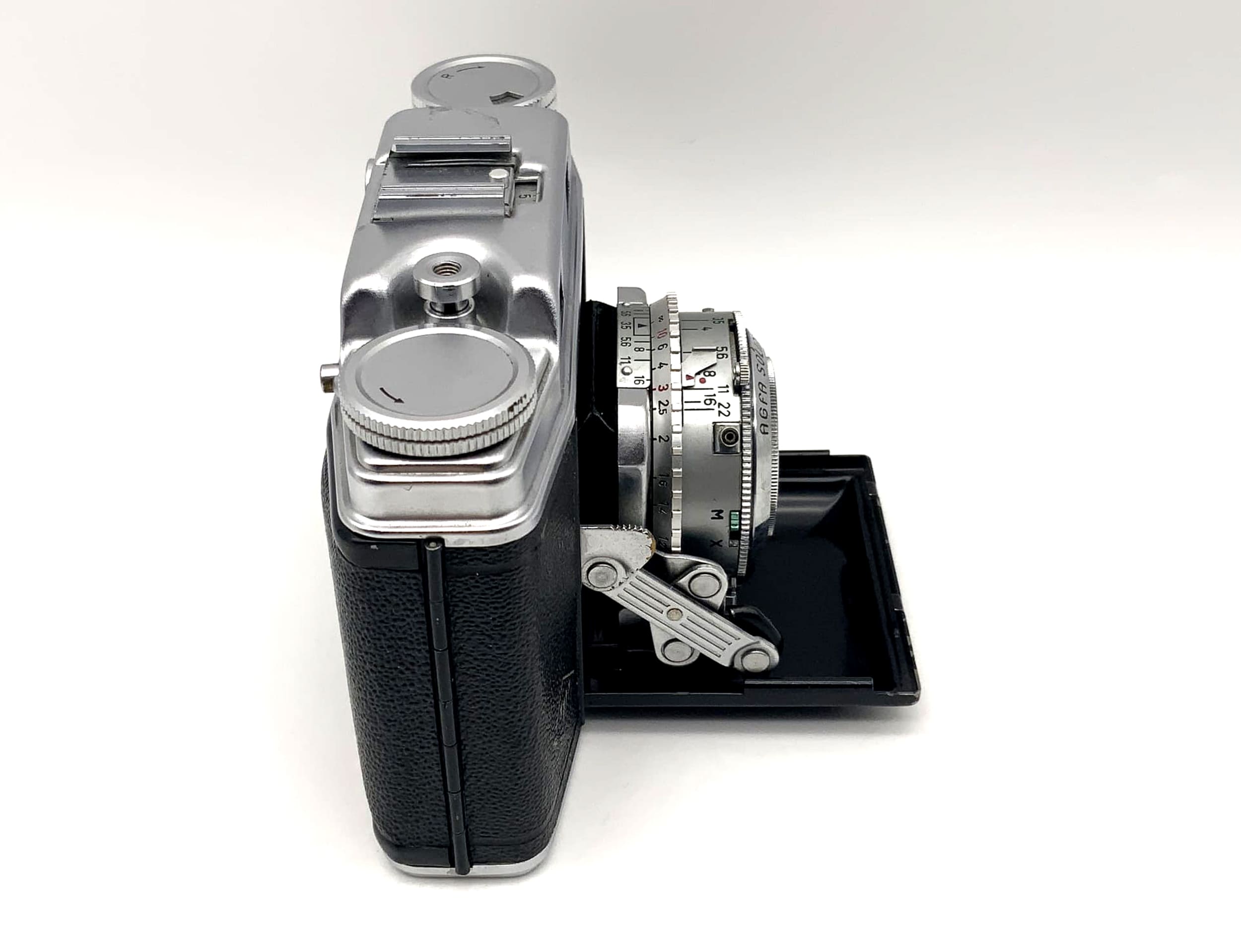 Appareil photo pliable Agfa Super Solinette avec synchro-compur Solinar 1:3,5/50