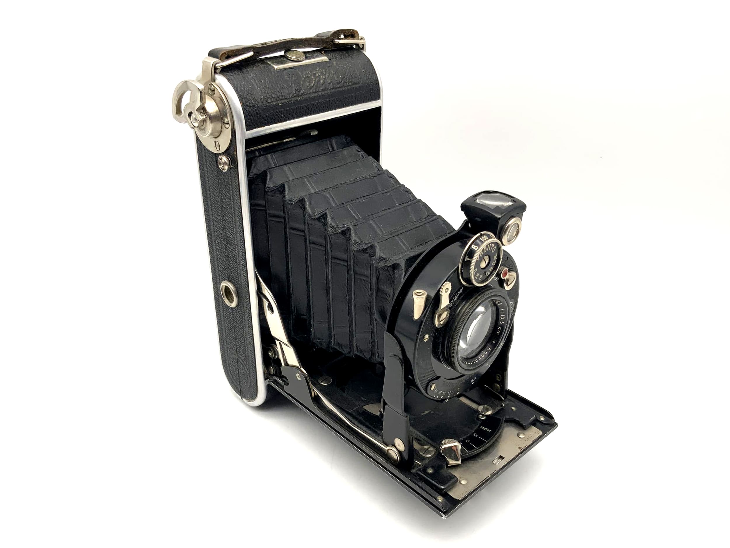 Appareil photo pliable Welta Perle avec Rodenstock Trinar Anastigmat 1:4,5 f=10,5cm