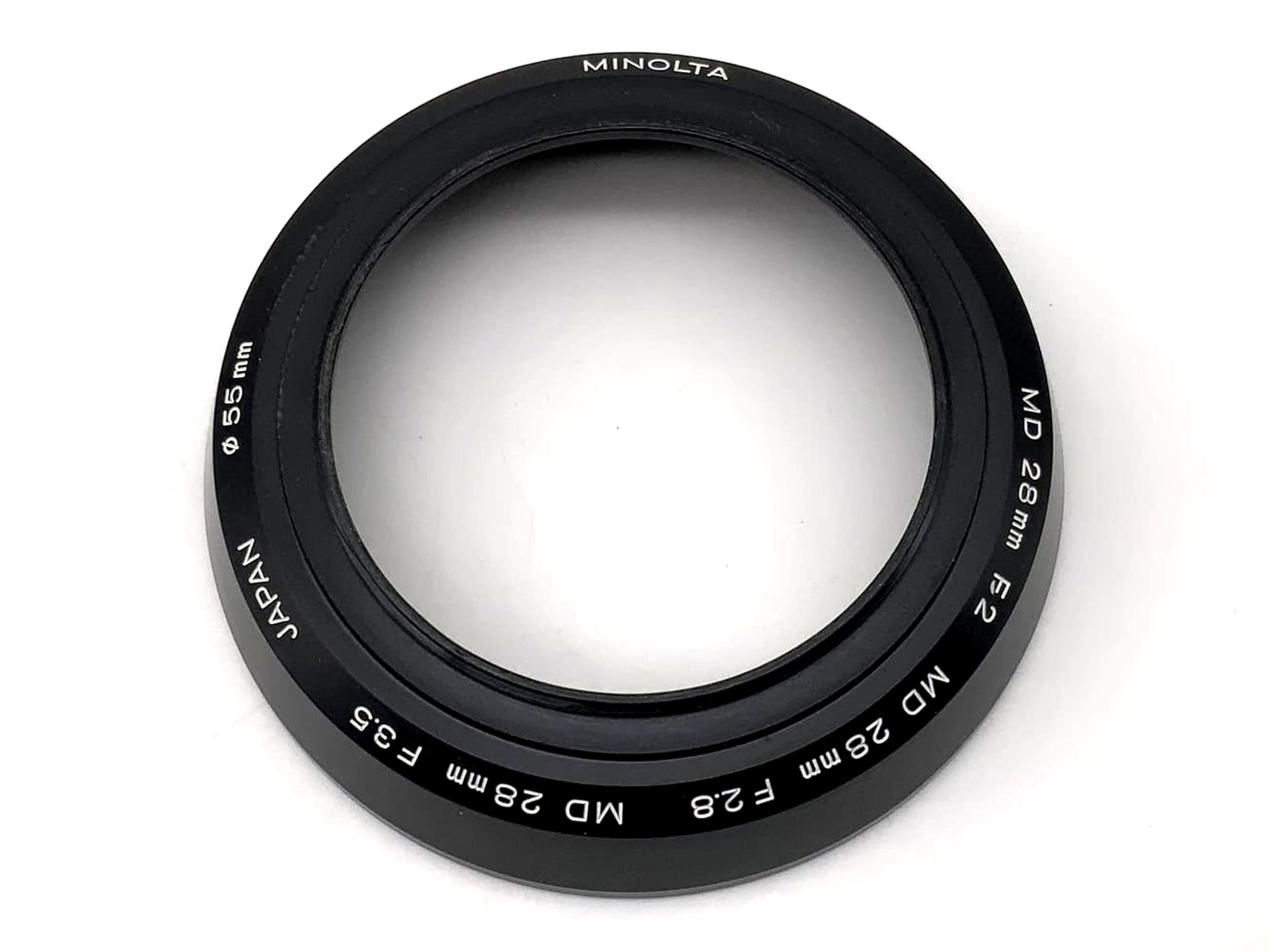 Lens hood Minolta MD 28mm F2.8 F3.5 2.8 3.5 lenshood sun visor