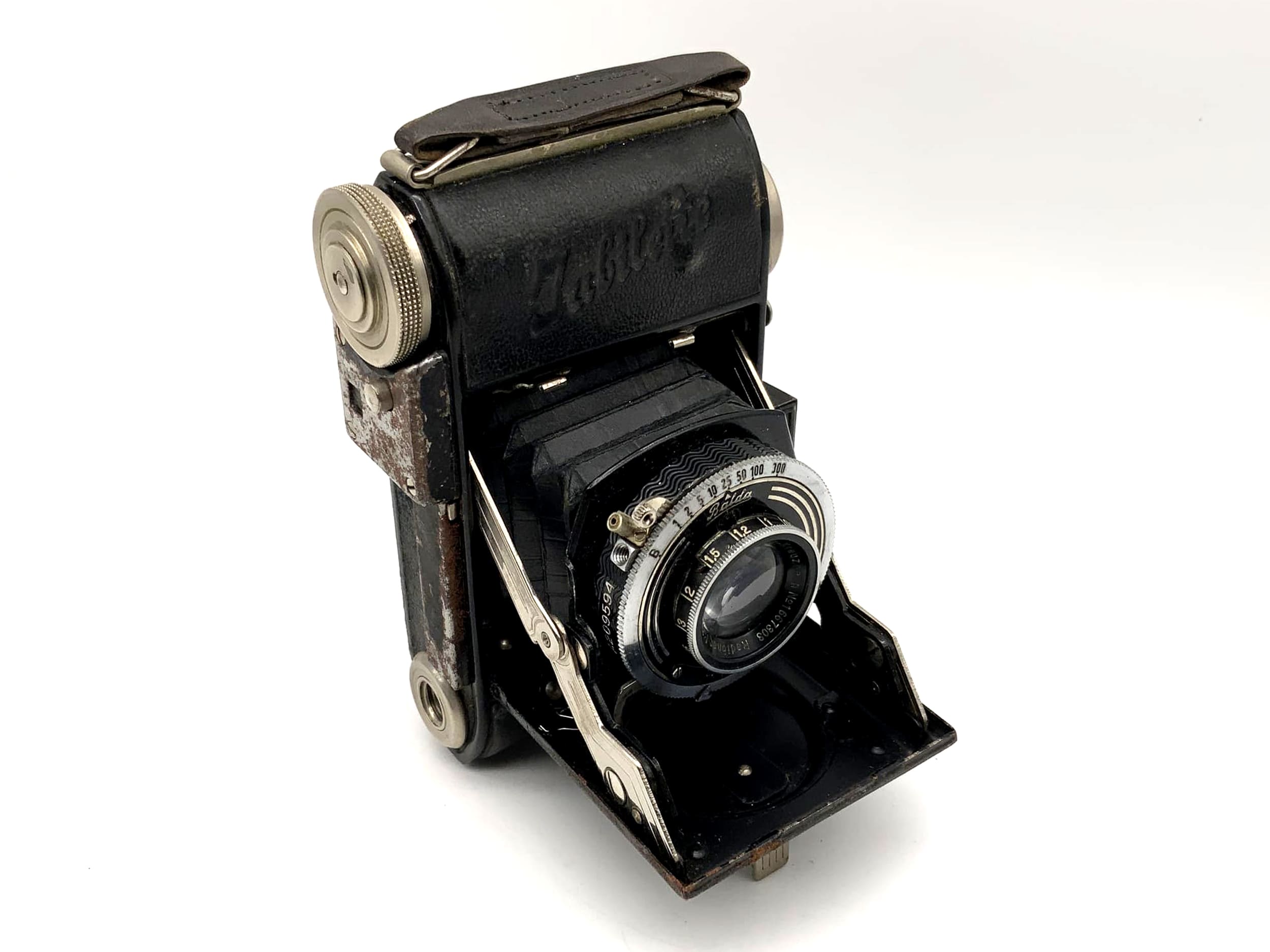 Appareil photo pliant Balda Jubilette avec Schneider Kreuznach Radionar f:2.9 F=5cm Compur