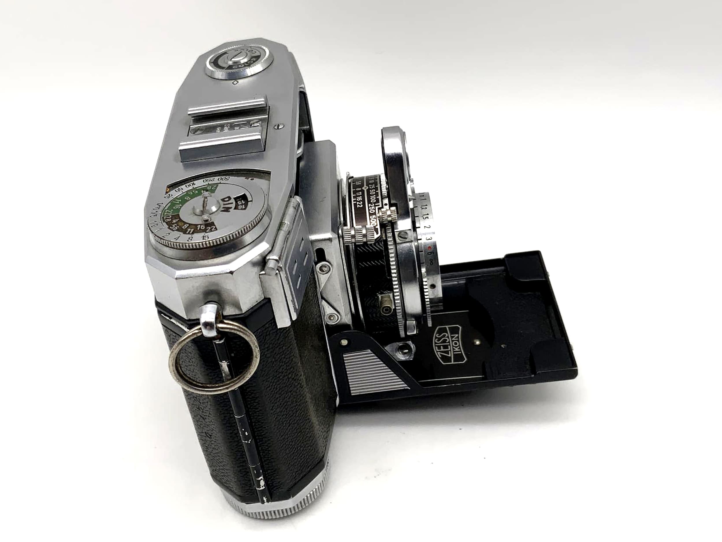 Appareil photo pliable Zeiss Ikon Contessa avec Zeiss Opton Tessar 1:2.8 f=45mm rouge T Beli!