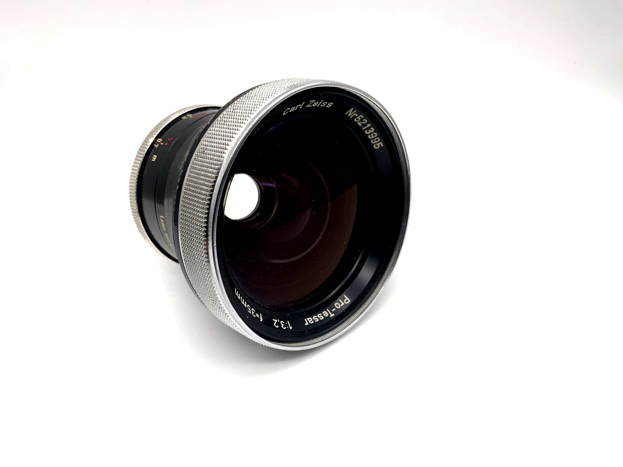 Objectif Carl Zeiss 35 mm 1:3.2 Pro Tessar pour objectif d'appareil photo Contaflex (DLK)