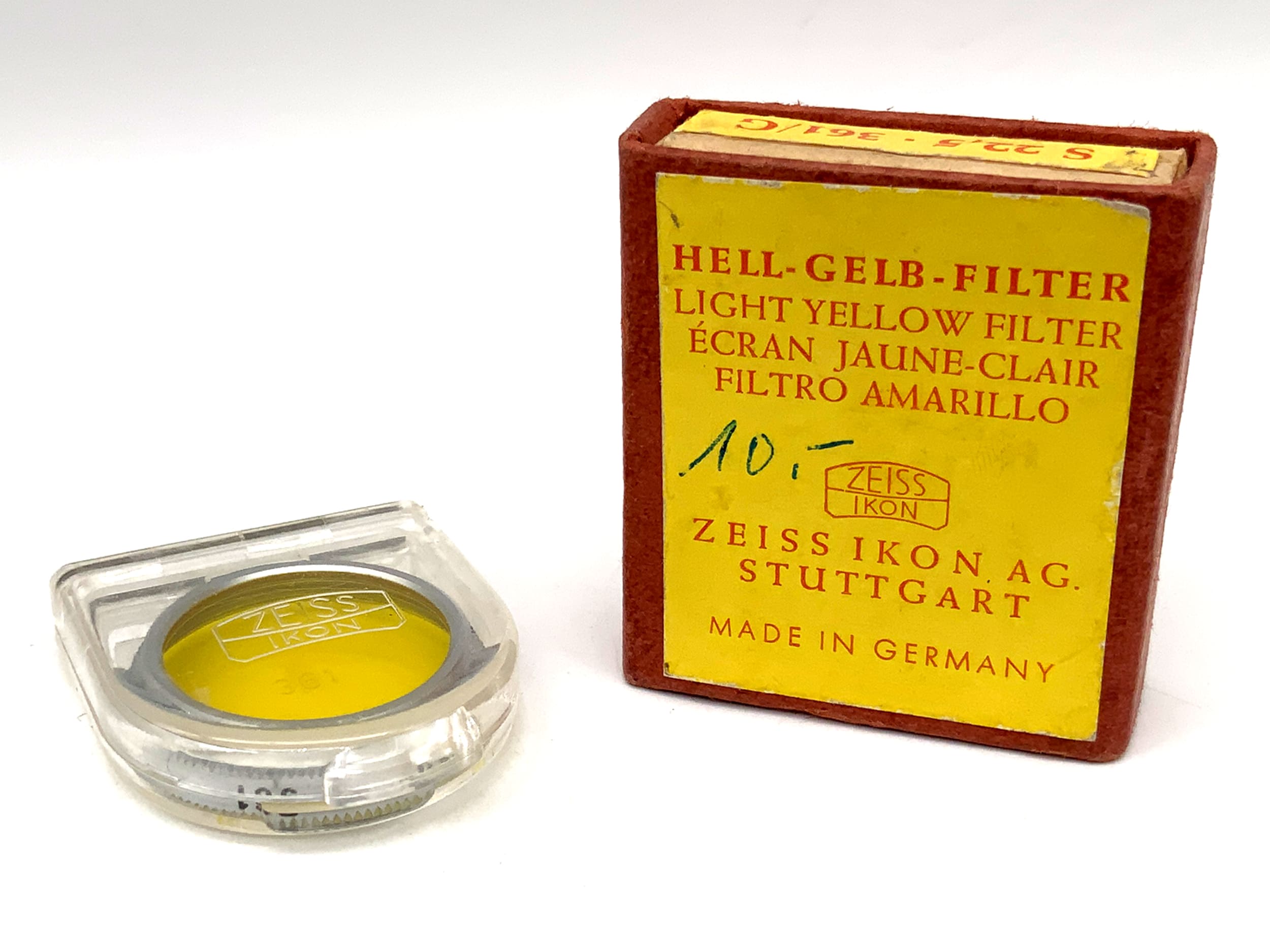 Zeiss Ikon Farbfilter S 22,5 G 2x hell-gelb light yellow 361 OVP Filter 22,5mm