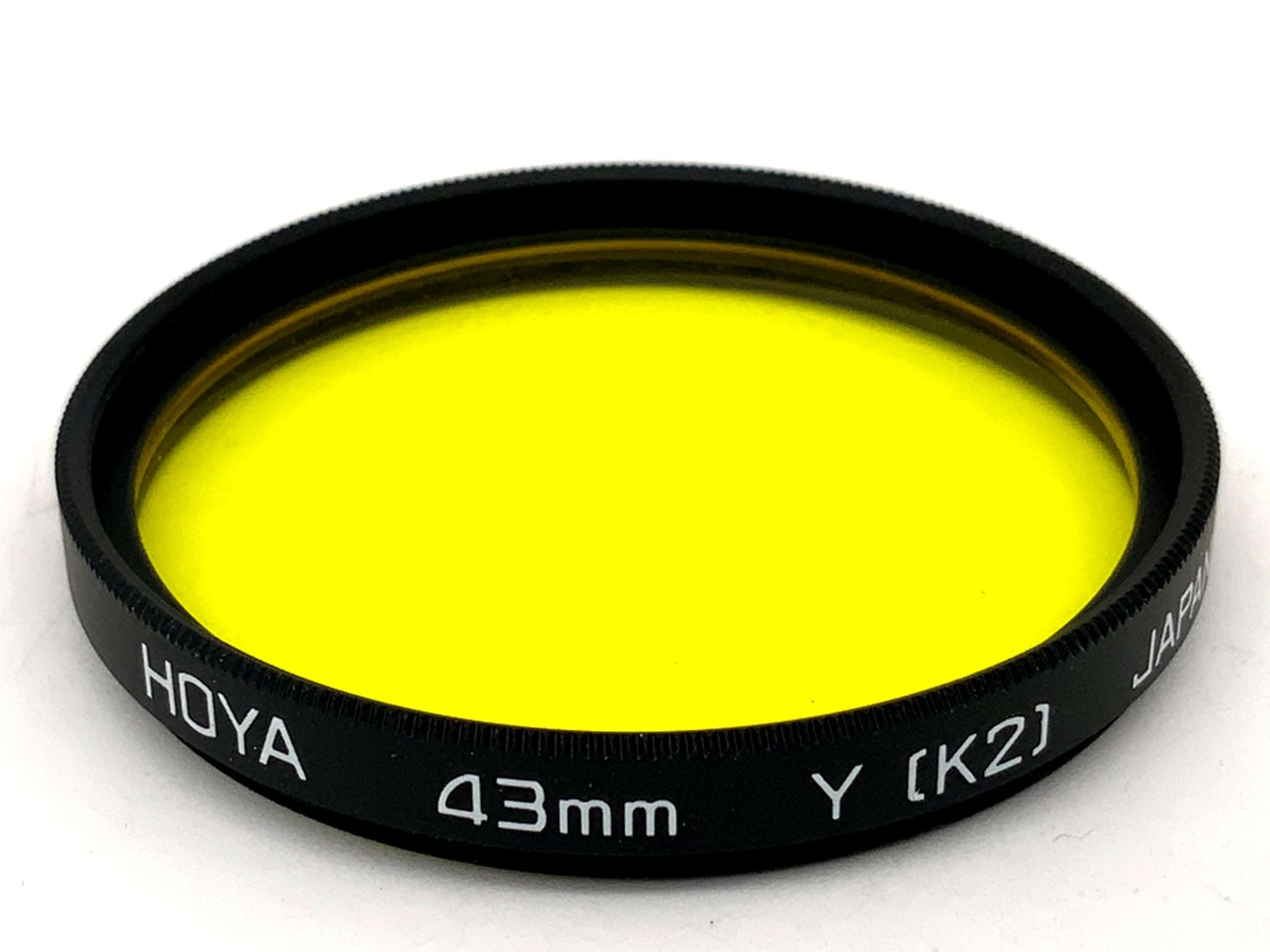 Hoya Farbfilter Y (K2) Gelb Yellow Filter 43mm Kreisförmig Filtergewinde