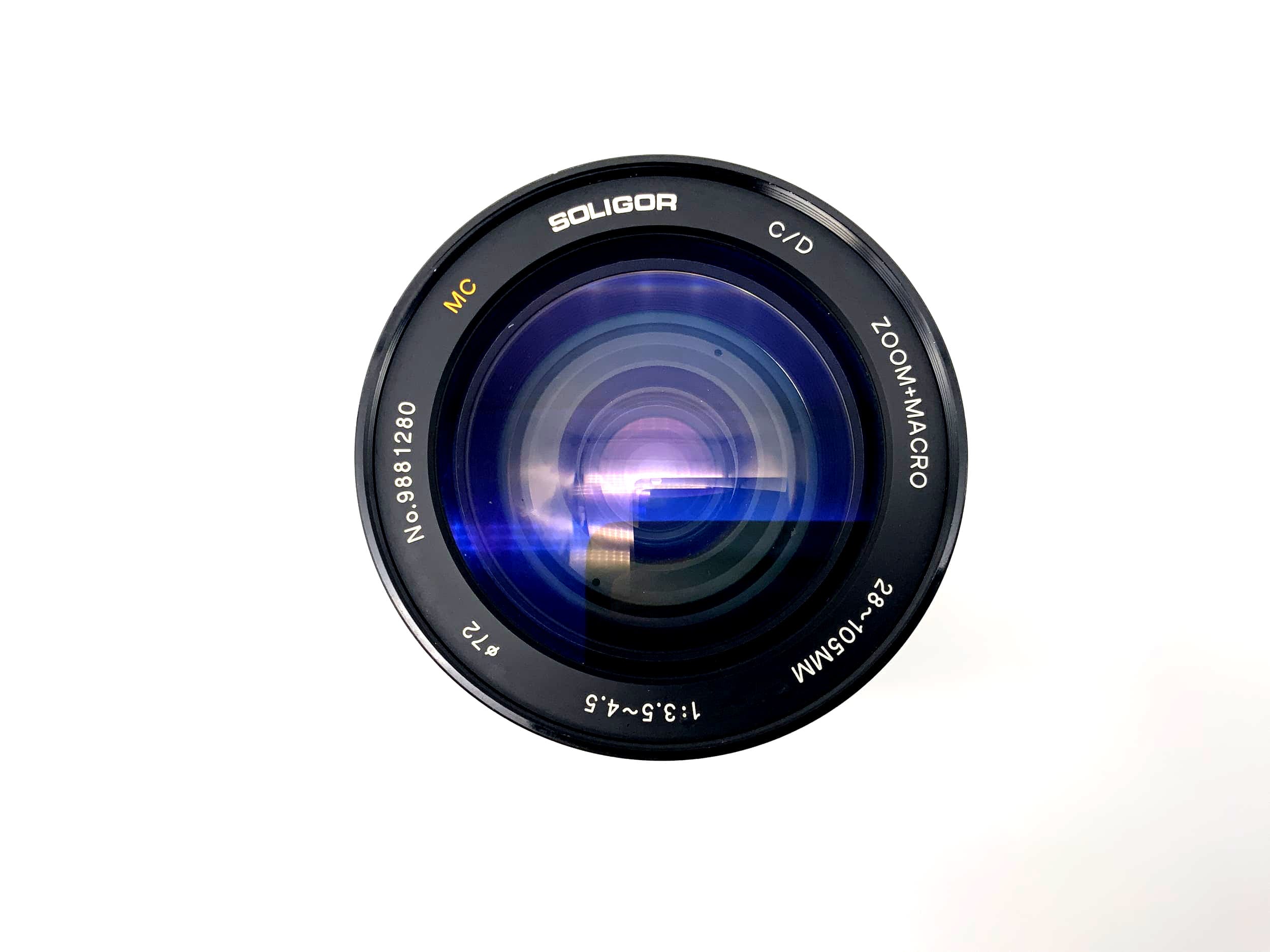 Soligor 28-105mm 1:3.5-4.5 Lens C/D Zoom + Macro Camera Lens (M42)