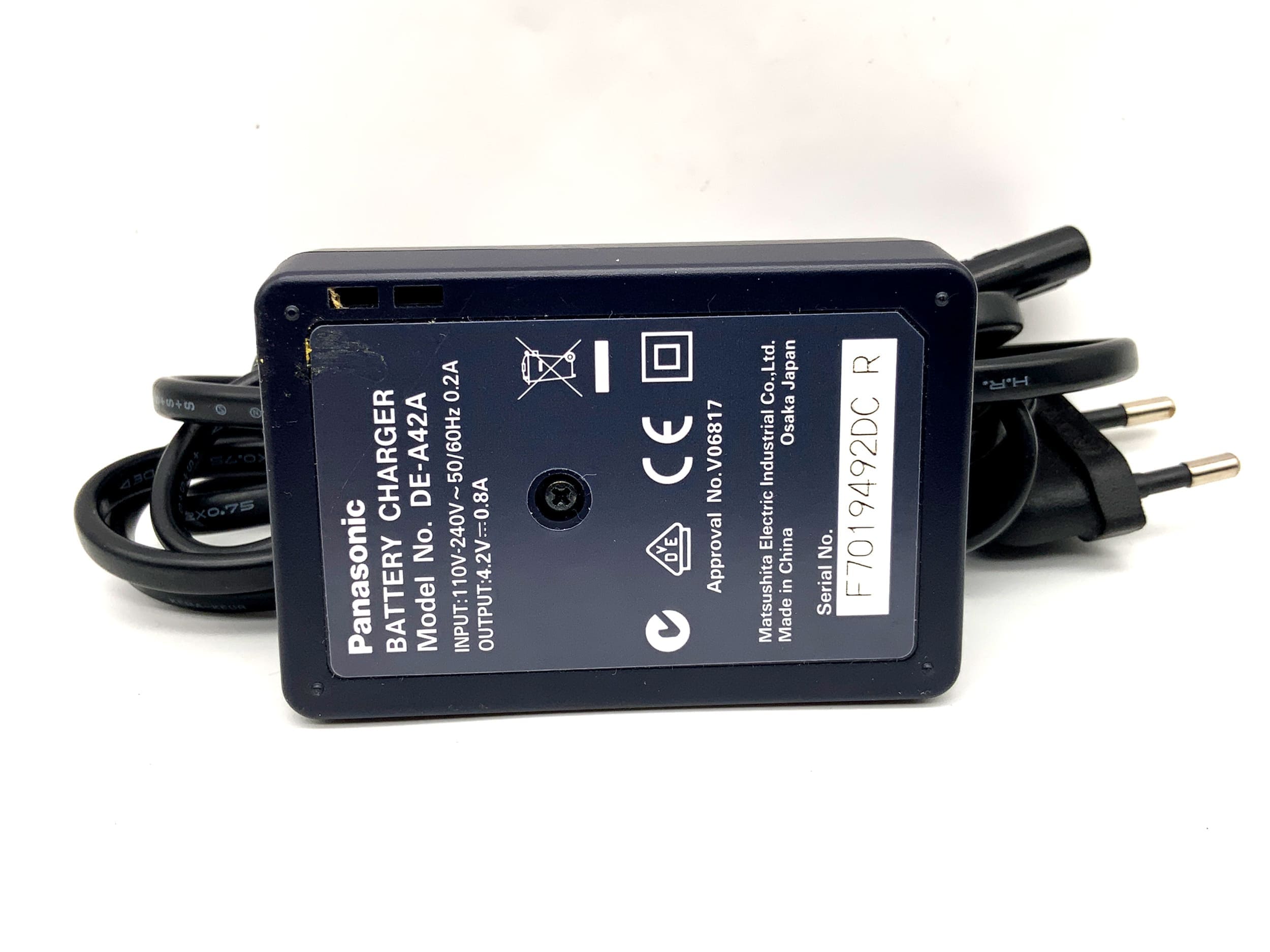 Panasonic Lumix DE-A42 A Charger CGA-S005|DMW-BCC12 Battery Charger