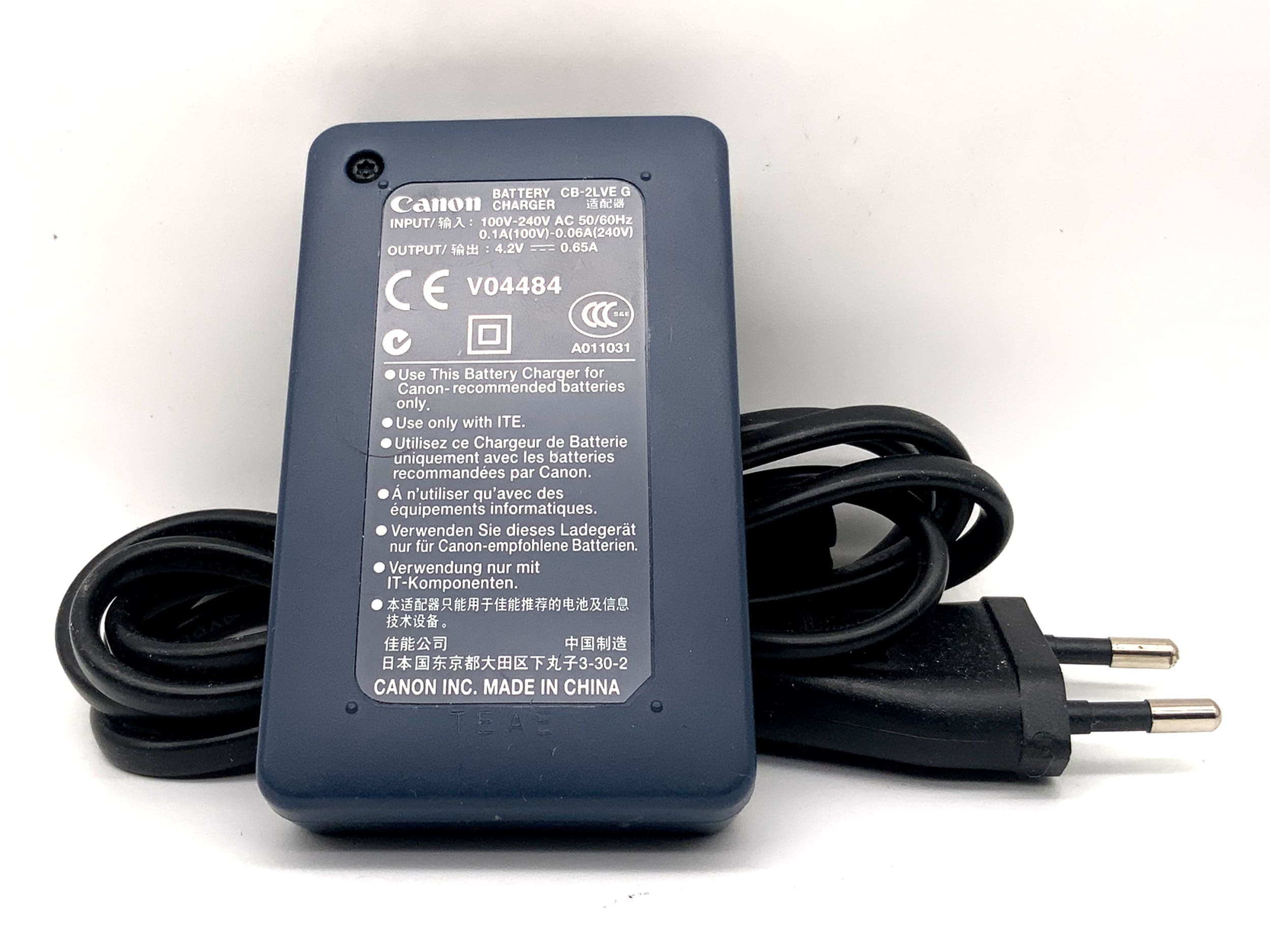 Canon CB-2LVE Charger NB‑4L Battery Charger Power Adapter