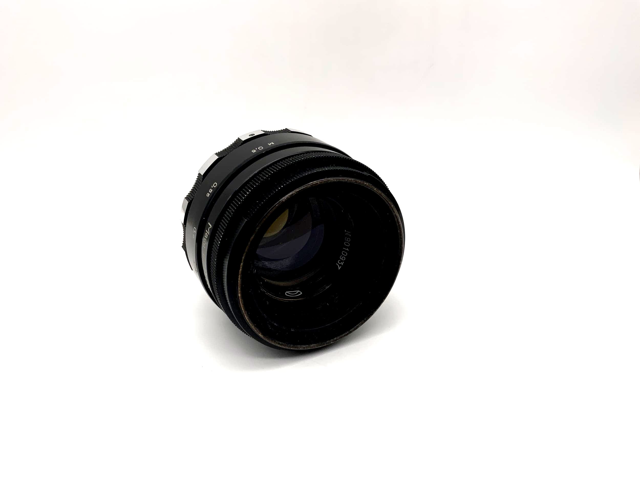 Objectif Zenit 58 mm 1:2 Helios-44, également appelé Biotar Zebra Camera Lens (M39)