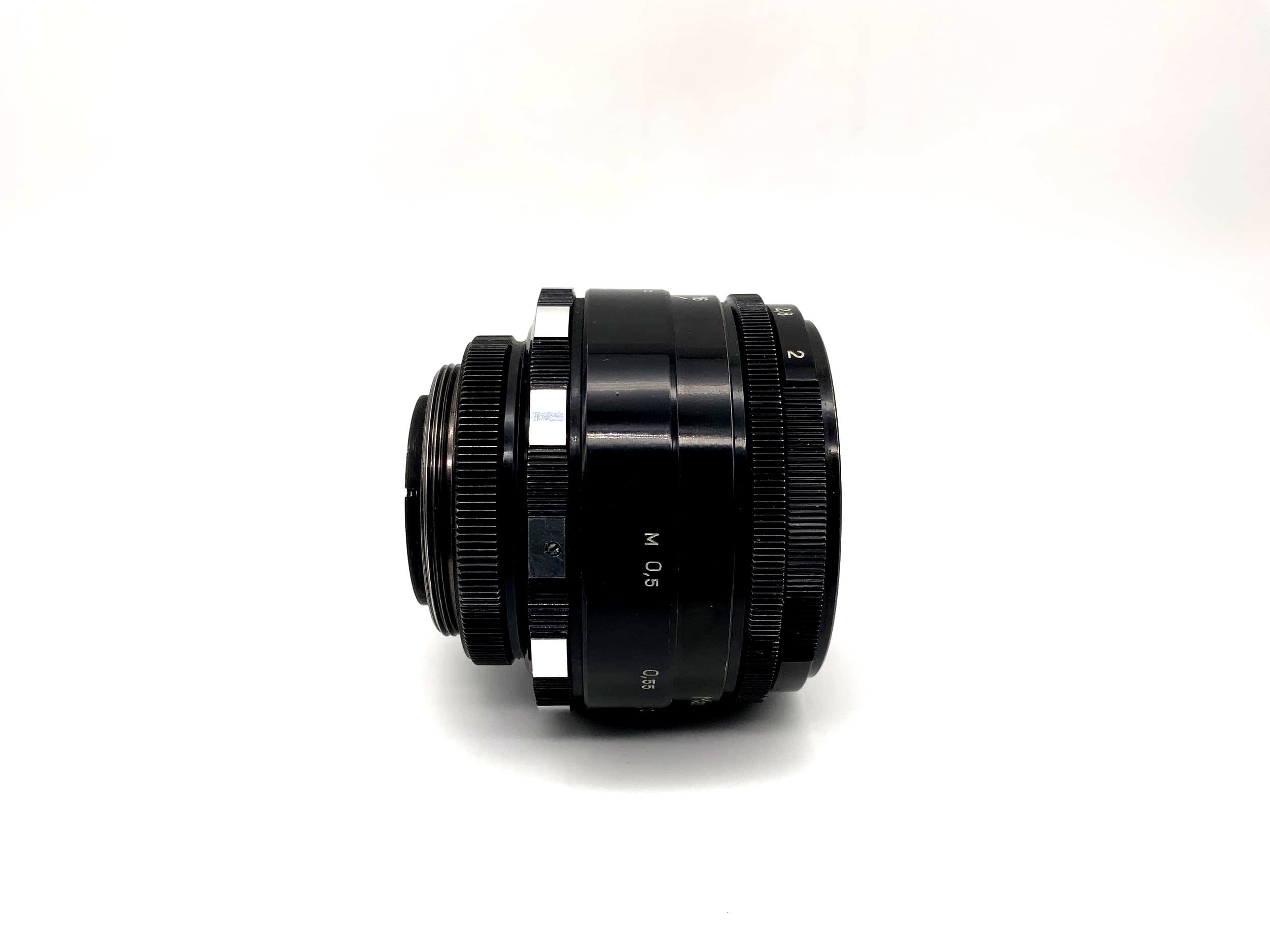 Objectif Zenit 58 mm 1:2 Helios-44, également appelé Biotar Zebra Camera Lens (M39)