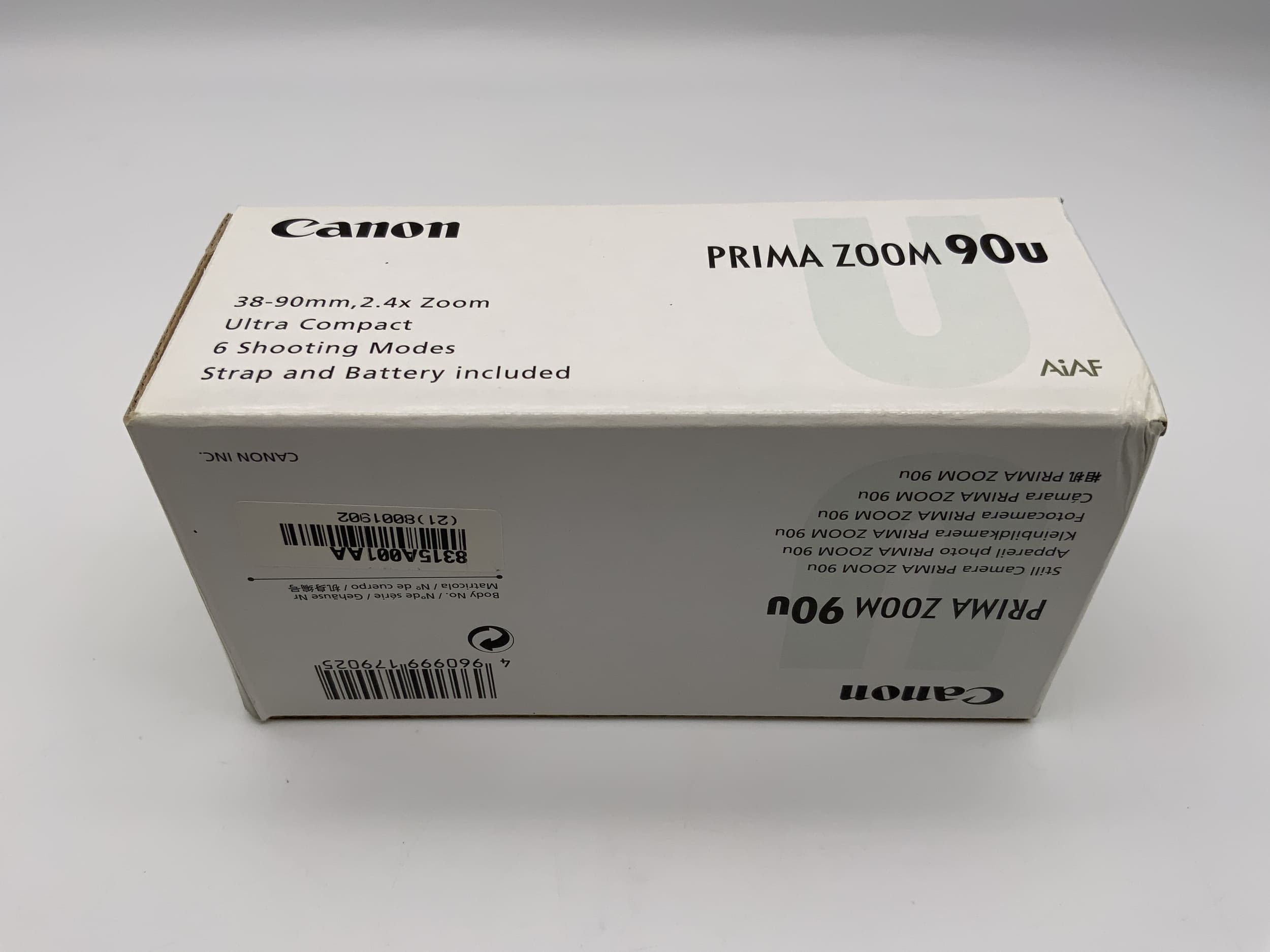 Canon Prima Zoom 90u Kompaktkamera Point&Shoot Camera 35mm OVP ohne Batterie