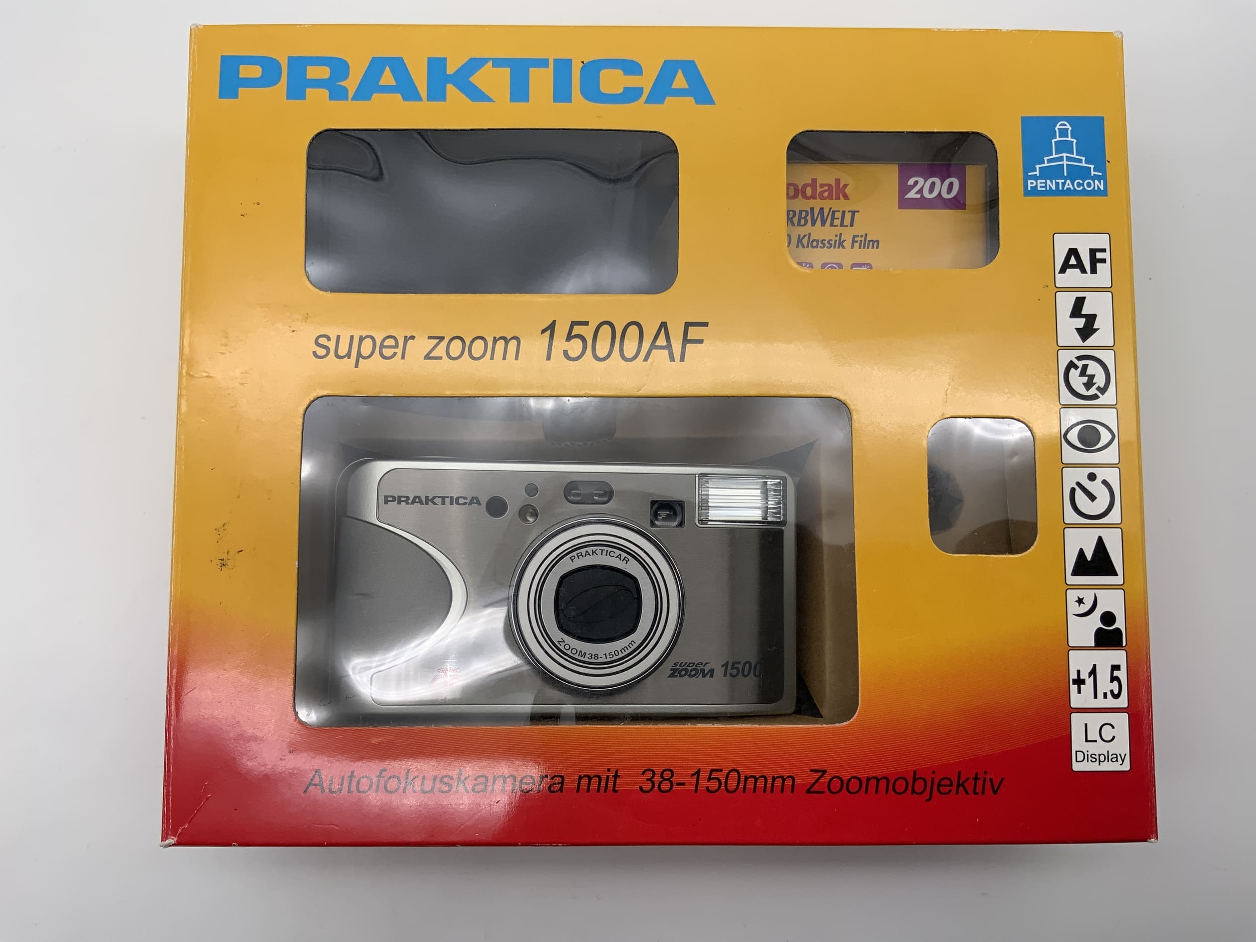 Praktica Super Zoom 1500 compact camera Point&Shoot Camera OVP without battery