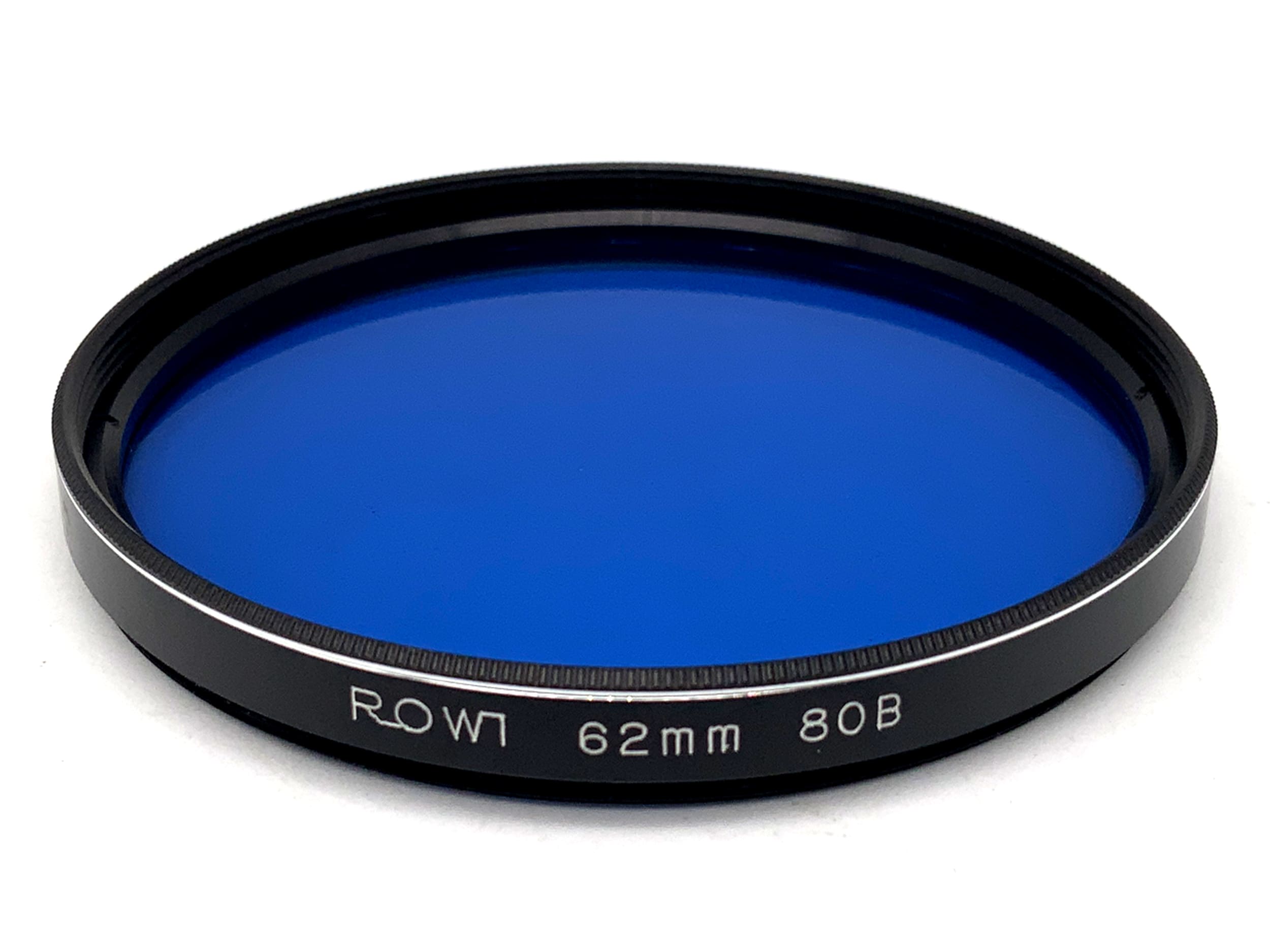 Rowi Farbfilter 80B blau blue Filter 62mm Kreisförmig Filtergewinde