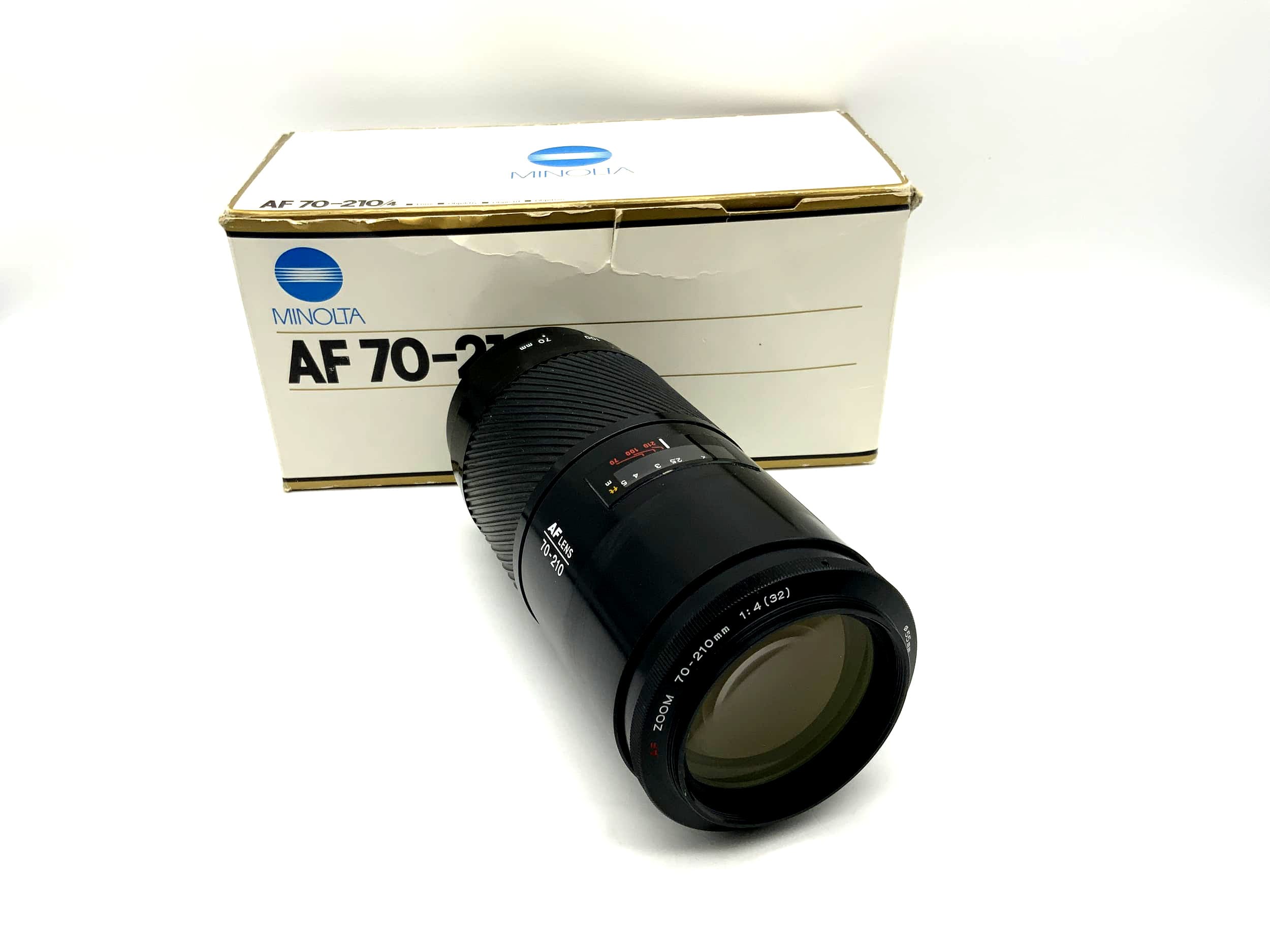 Objectif Minolta 70-210 mm 1:4 AF avec objectif d'appareil photo OVP (Minolta AF/Sony A)