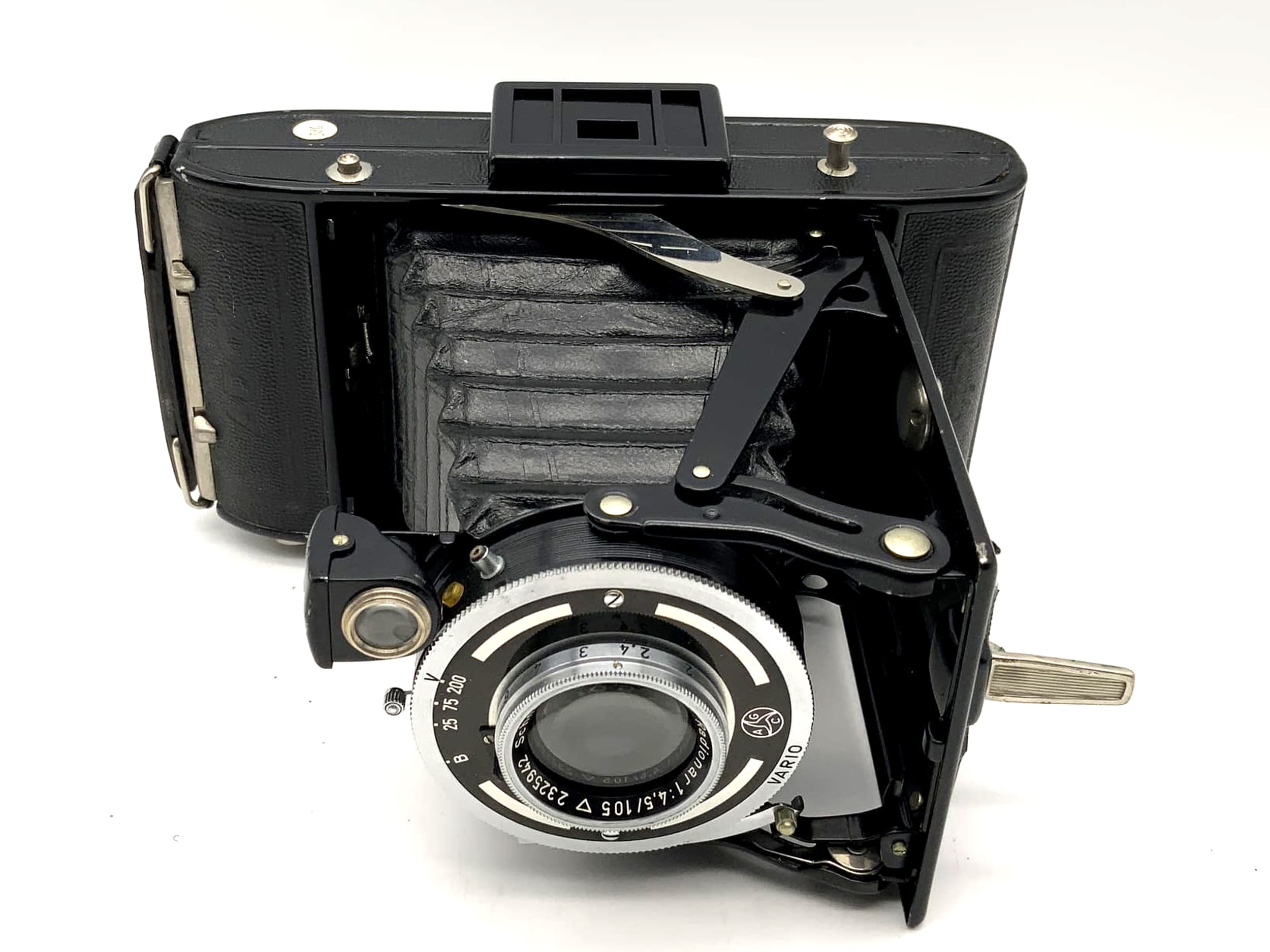 Appareil photo pliable Adox Sport avec Radionar 1:4.5 105mm Vario Schneider Kreuznach