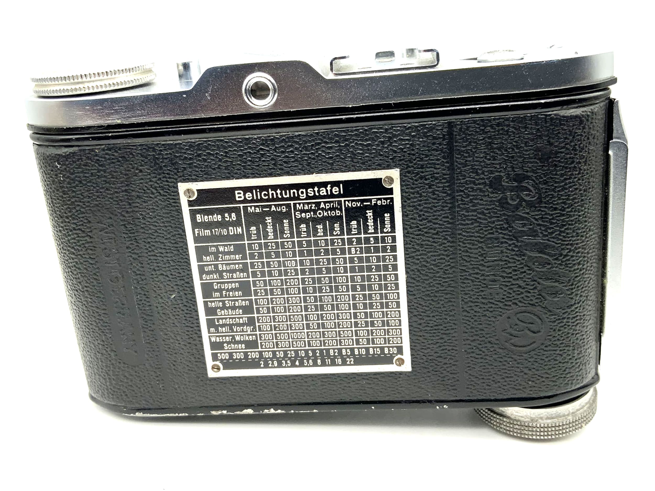 Balda Rigona folding camera with Rigonar 1:3.5 50mm red C Pronto