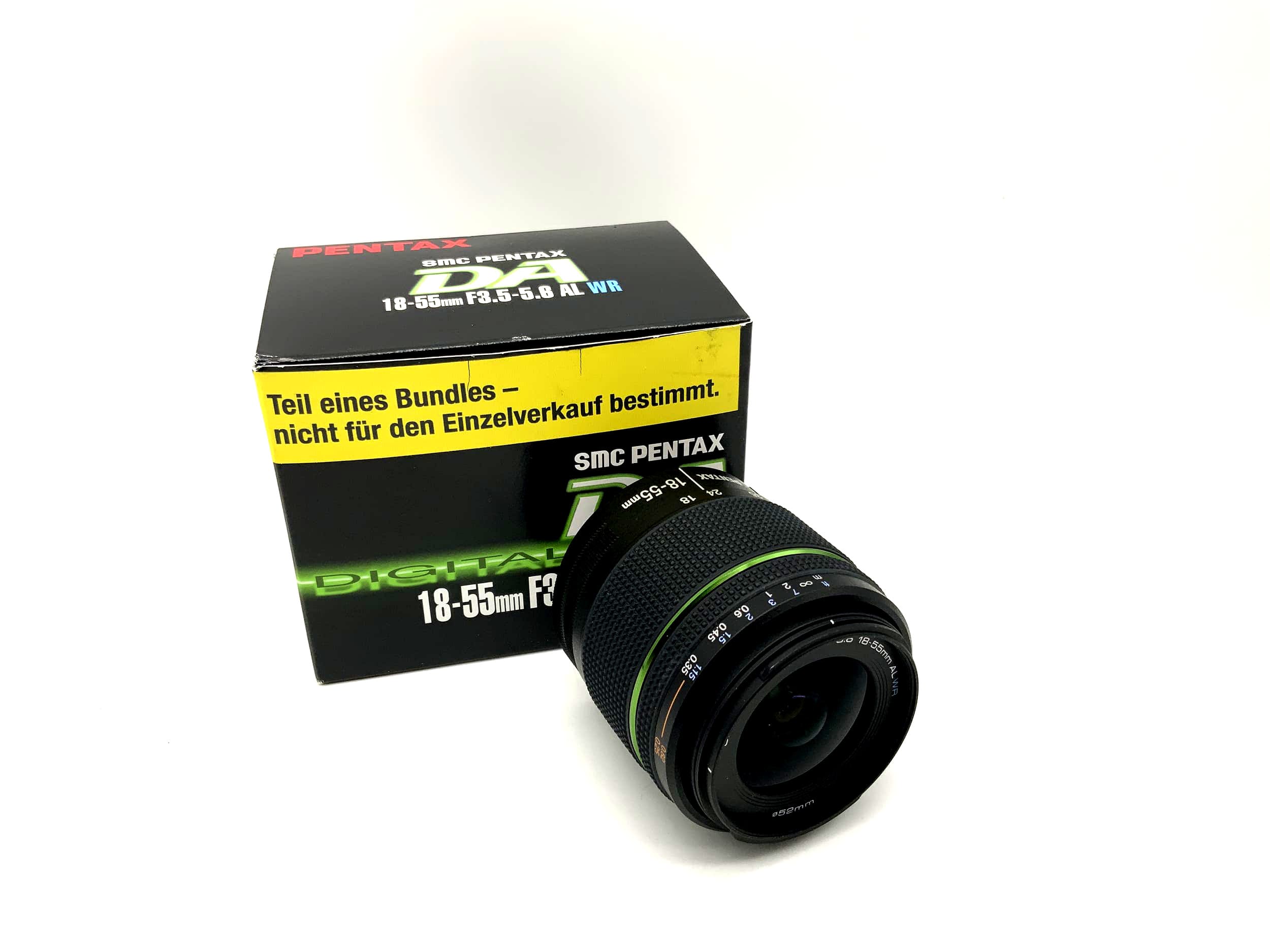Objectif Pentax 18-55 mm 1:3,5-5,6 SMC Pentax -DA AL WR avec emballage d'origine (Pentax K AF)